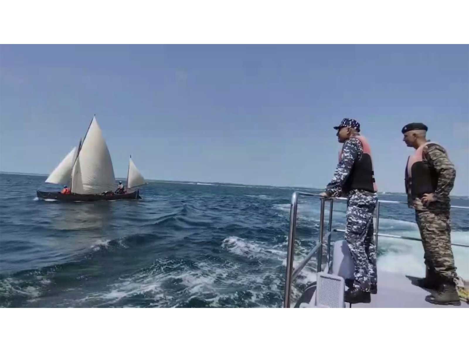 Twenty Naval Wing NCC cadets successfully completed an adventure sailing expedition from Rameswaram port to Dhanushkodi (Photo/ ANI)