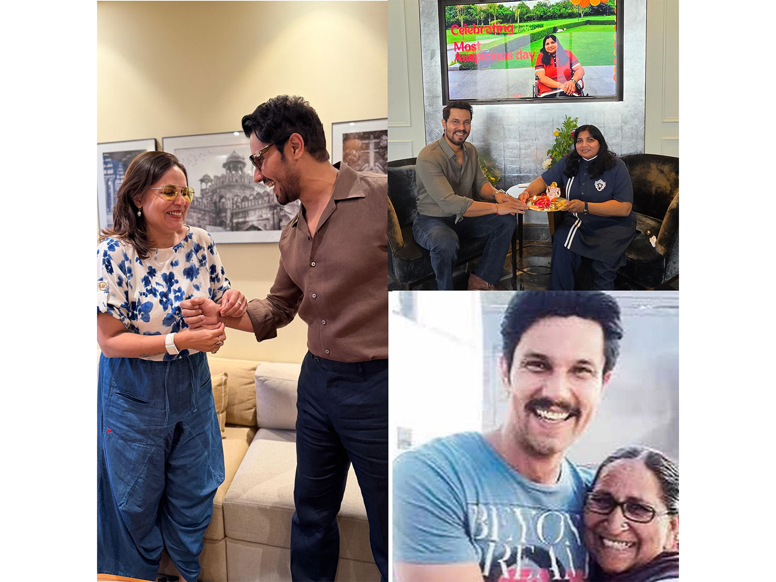 Randeep Hooda celebrating Raksha Bandhan with sisters (Photo/Instagram@randeephooda)