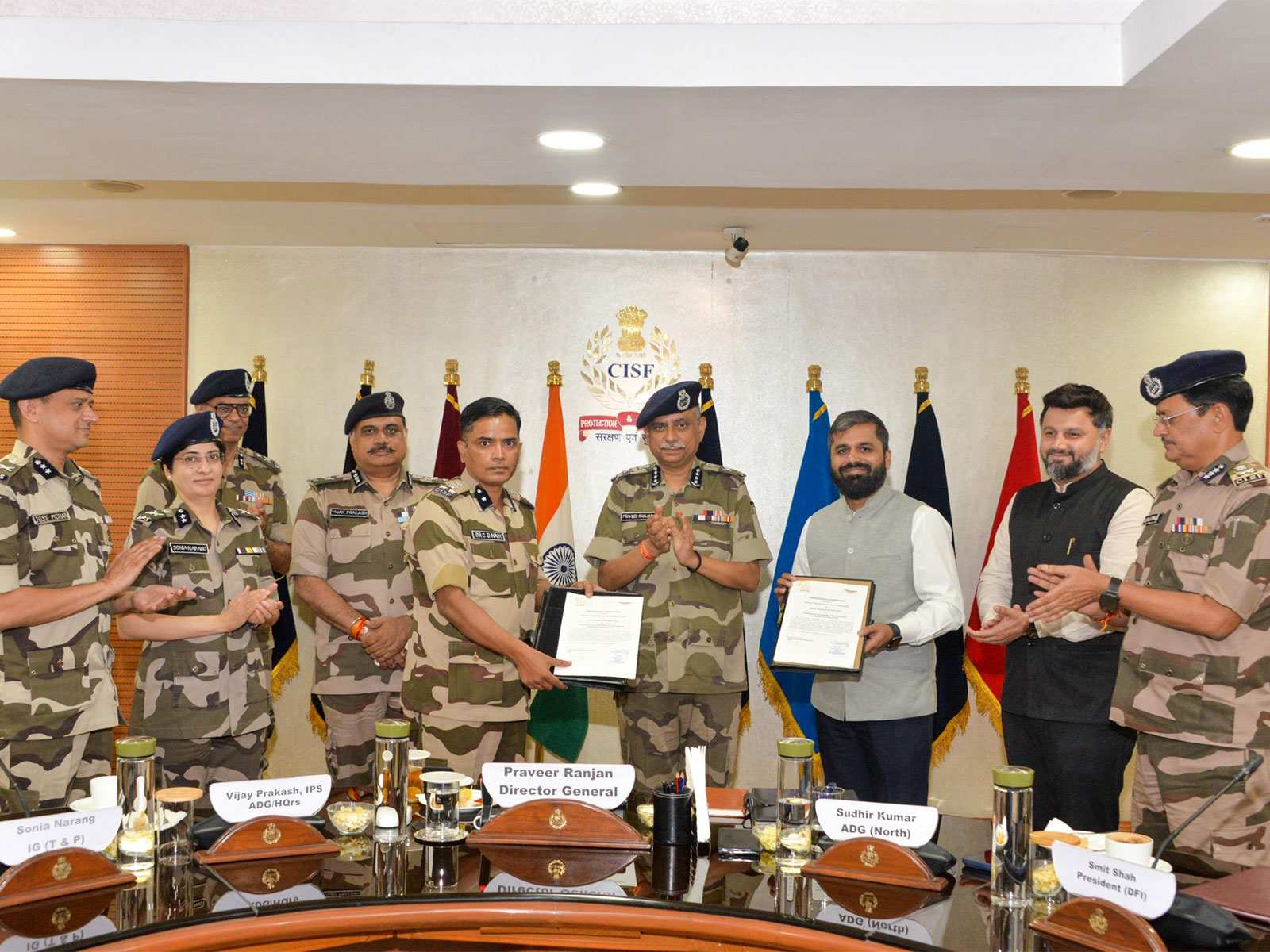 CISF and Drone Federation of India sign MoU (Photo/CISF)