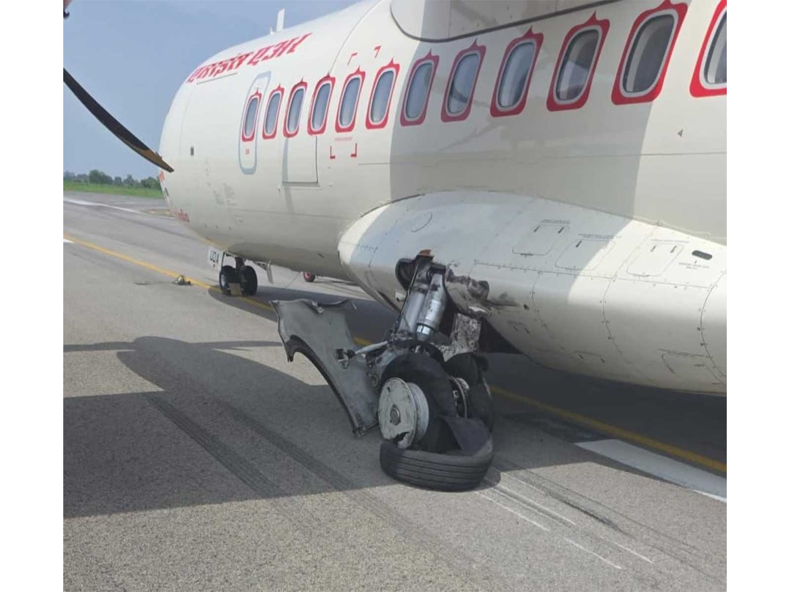 Visual from the incident spot (Photo/Airport Authority, Bilaspur)