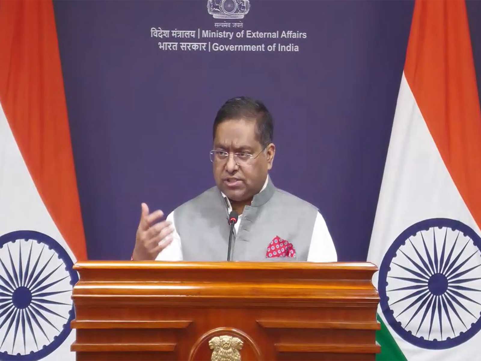 MEA spokesperson Randhir Jaiswal (Photo/Youtube@Ministry of External Affairs)