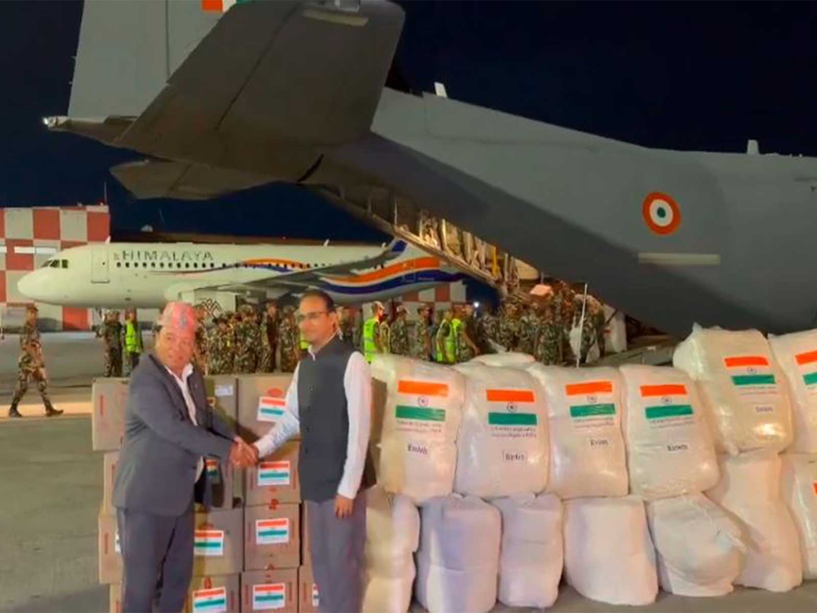 Third flight with Indian assistance arrives in Nepal (Screengrab/ X@MEAIndia)