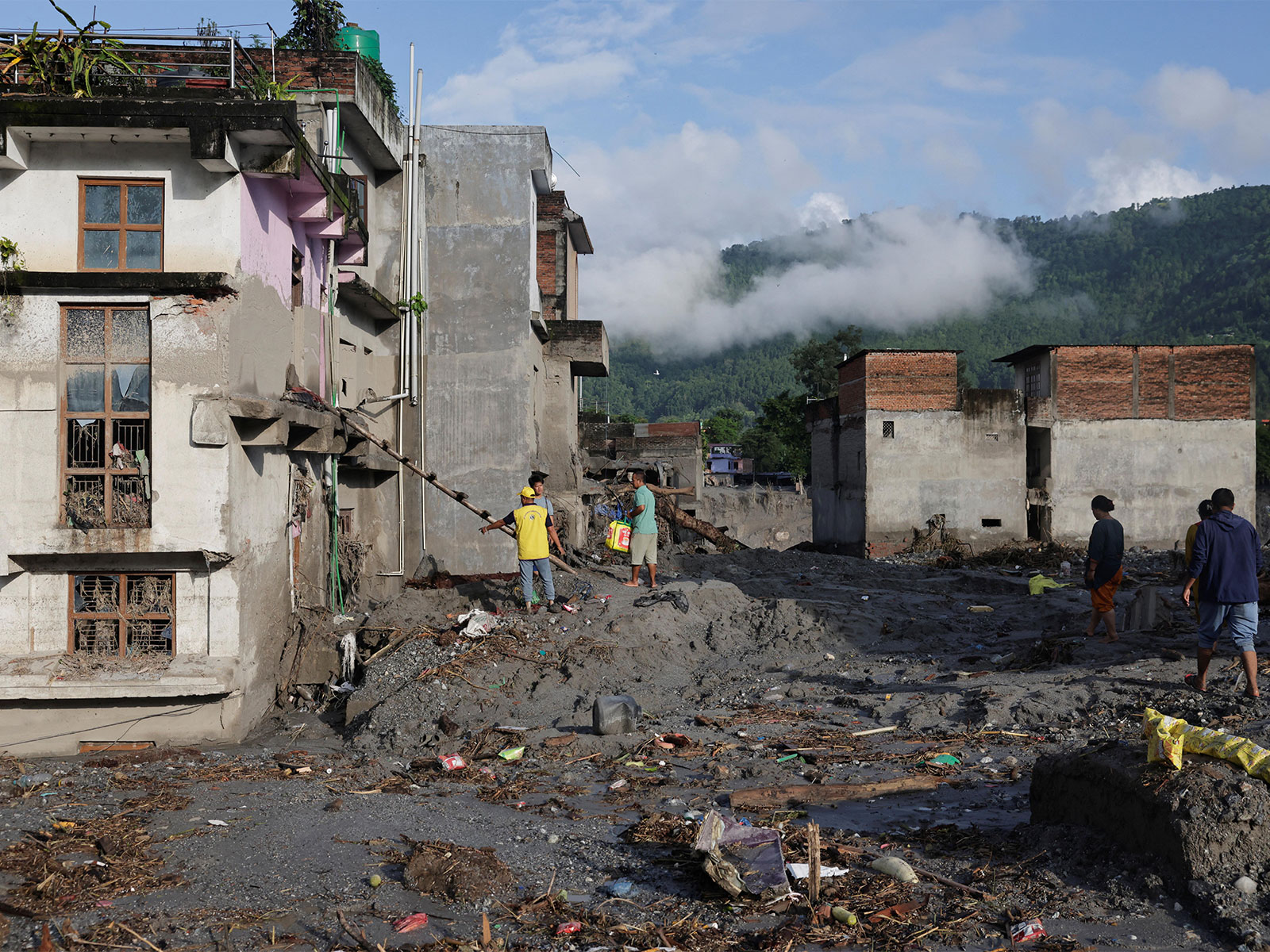 Aftermath of devastating floods in Nepal's Nuwakot (Photo/ANI)