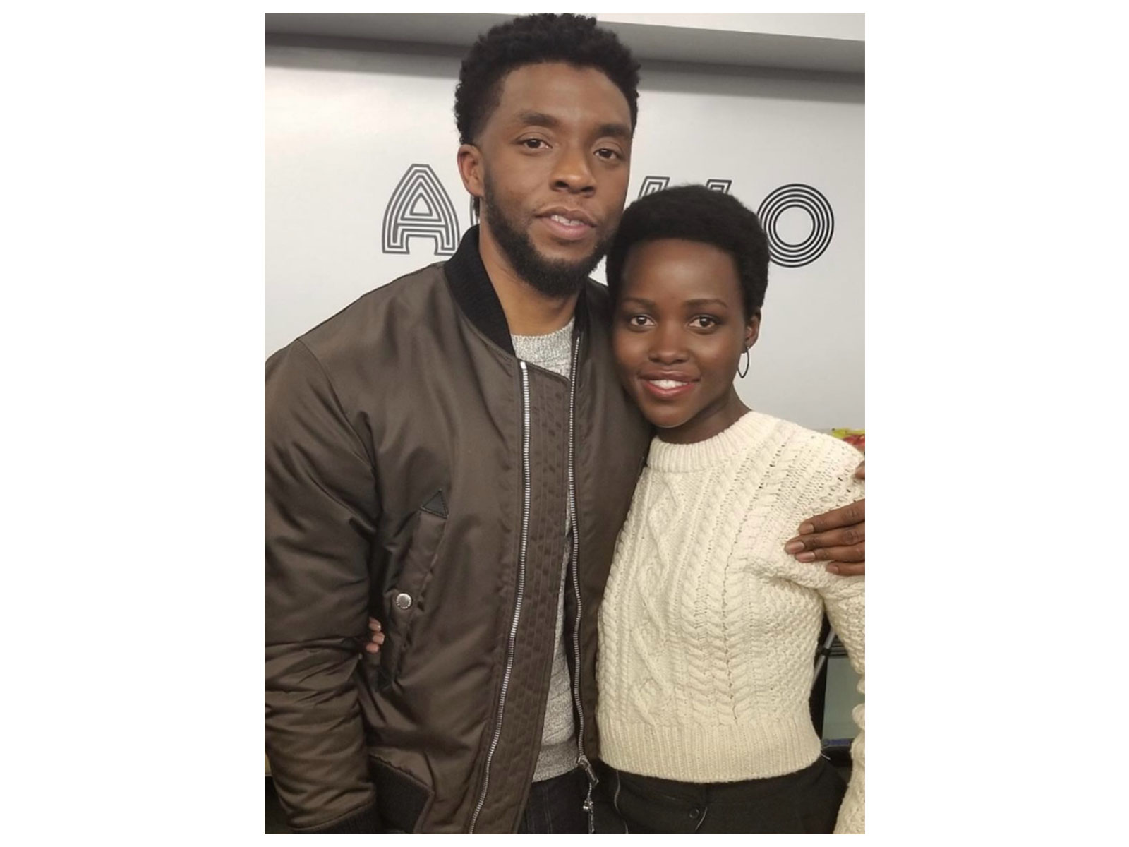  Lupita Nyong'o and Chadwick Boseman (Photo/instagram/@lupitanyongo)