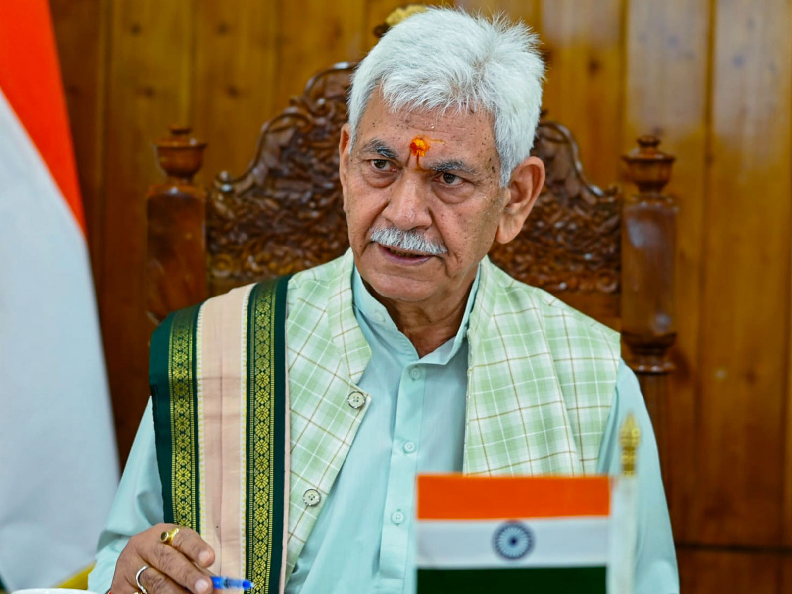 Jammu and Kashmir Lieutenant Governor Manoj Sinha (File Photo/ANI)