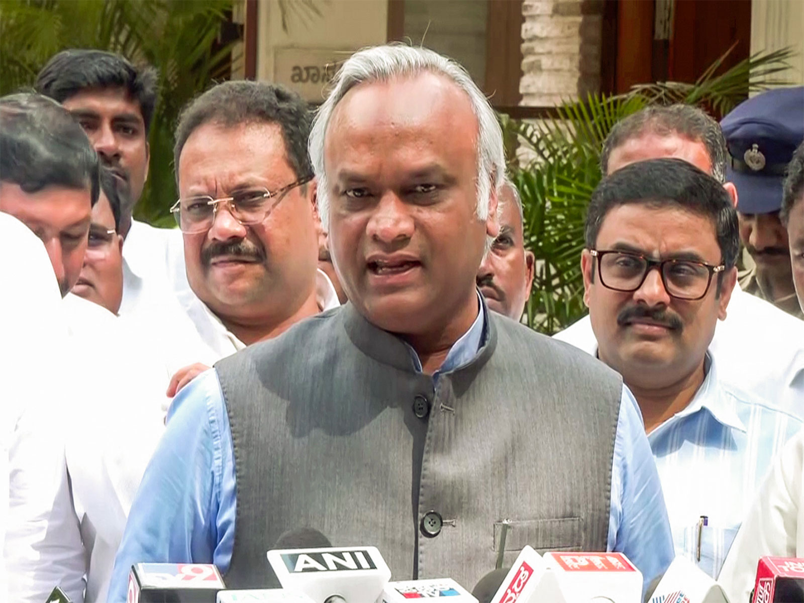 Karnataka Minister Priyank Kharge speaks to the media persons (File Photo/ANI)