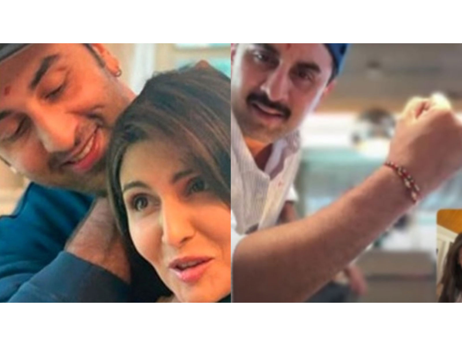 Ranbir Kapoor's Raksha Bandhan glimpses (Photo/Instagram@neetu54@riddhimakapoorsahniofficial)