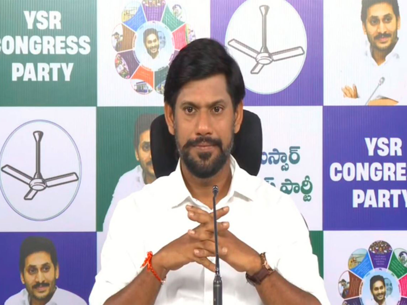 YSRCP spokesperson Veera Sekhar Reddy (Photo/X@YSRCParty)