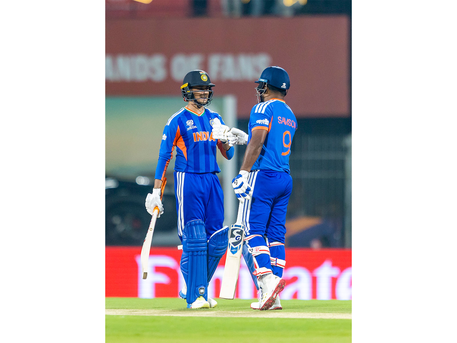 Sanju Samson and Abhishek Sharma. (Photo: ANI)