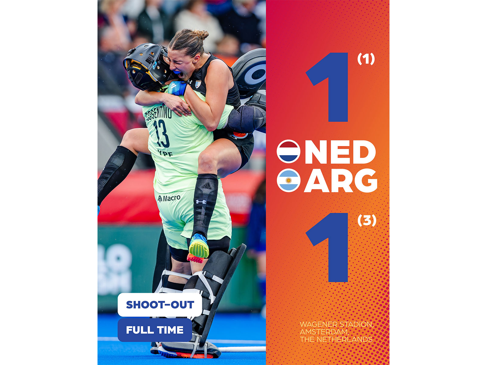 Argentina beat Netherlands in shootout to win Women's Hockey World Cup (Photo: X/@FIH_Hockey)