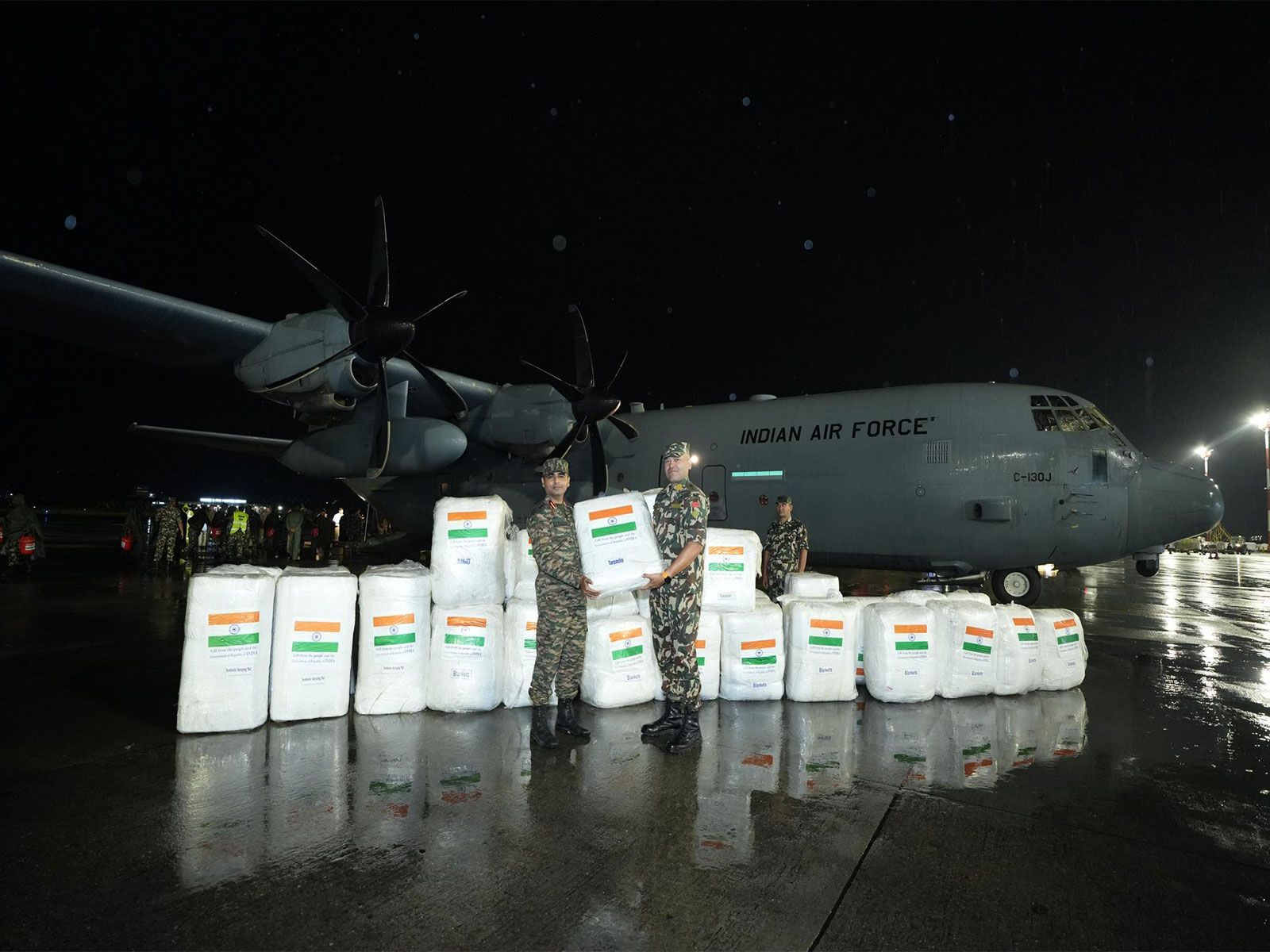 4th tranche of Indian assistance arrives in Kathmandu (Photo/X@@navsri6619)