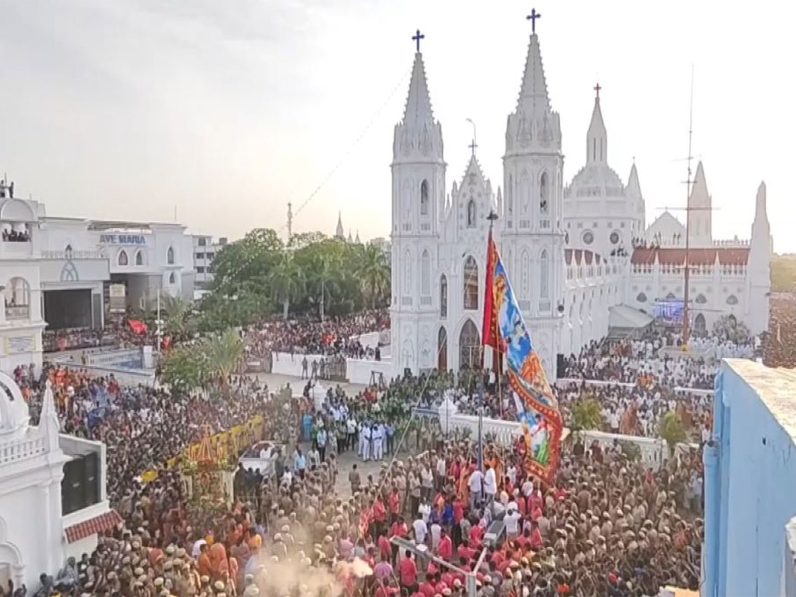 Annual fest of the Velankanni Basilica (Photo/ANI)