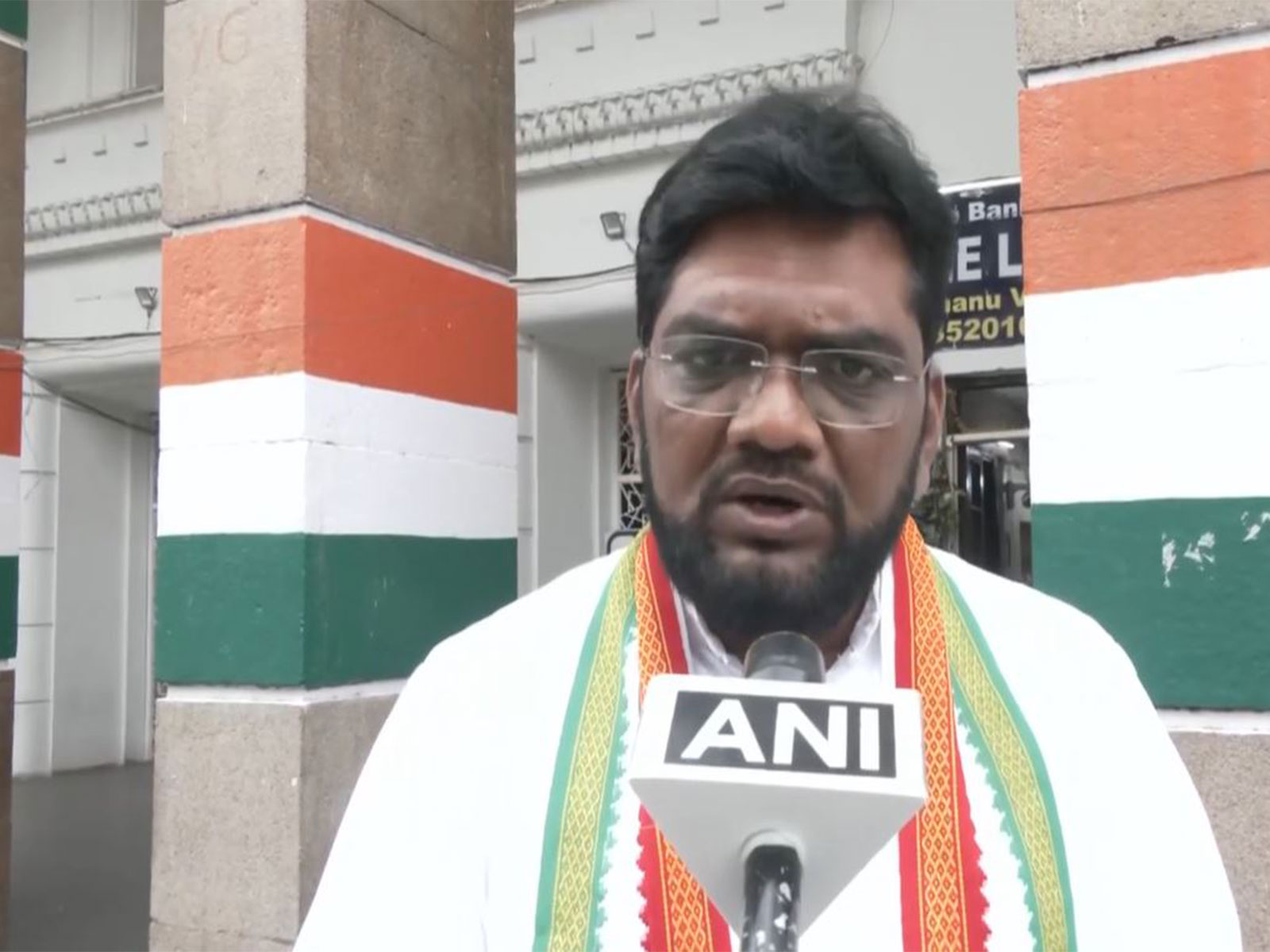 Hyderabad District Congress Committee President Syed Khalid Saifullah (Photo/ANI)