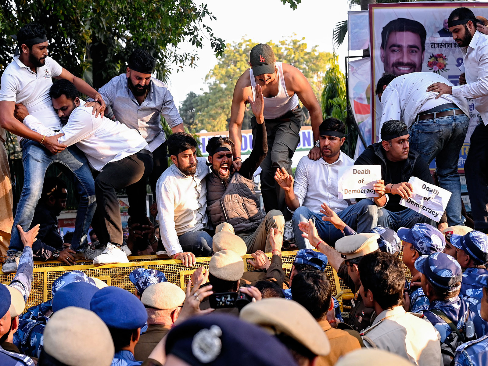 Indian Youth Congress stage a protest in Delhi (File Photo/ANI)