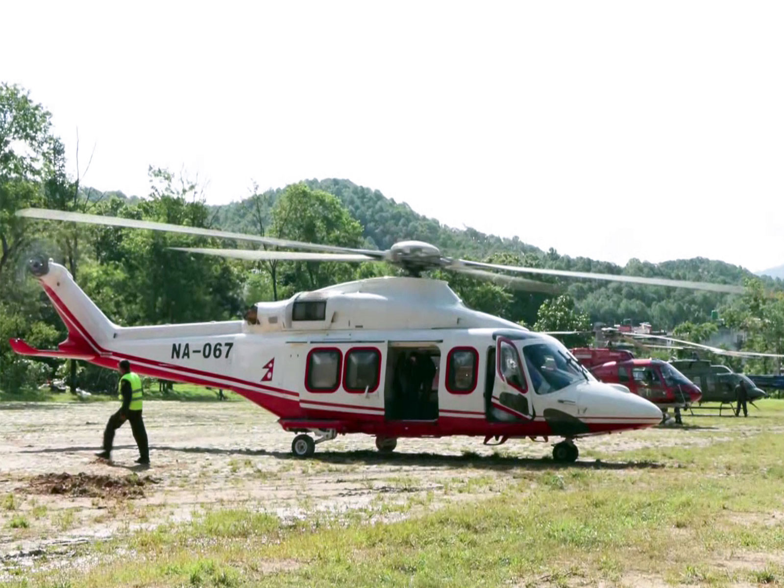 Helicopters deployed for rescue operations in flood-hit Nuwakot (Photo/ANI)