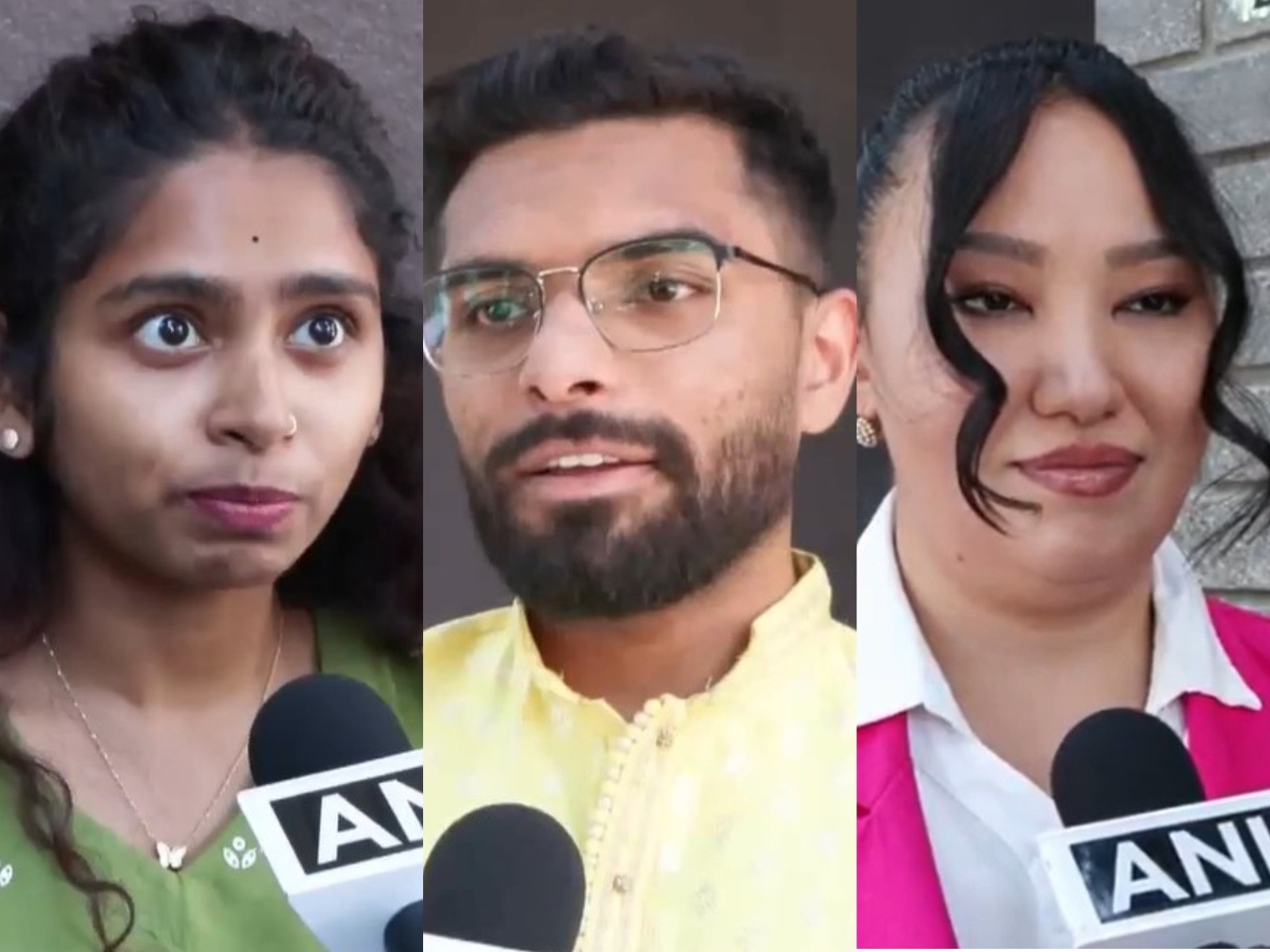 Indian students and Kyrgyz national rejoice over PM Mod's arrival in Bishkek (Photo/ANI)