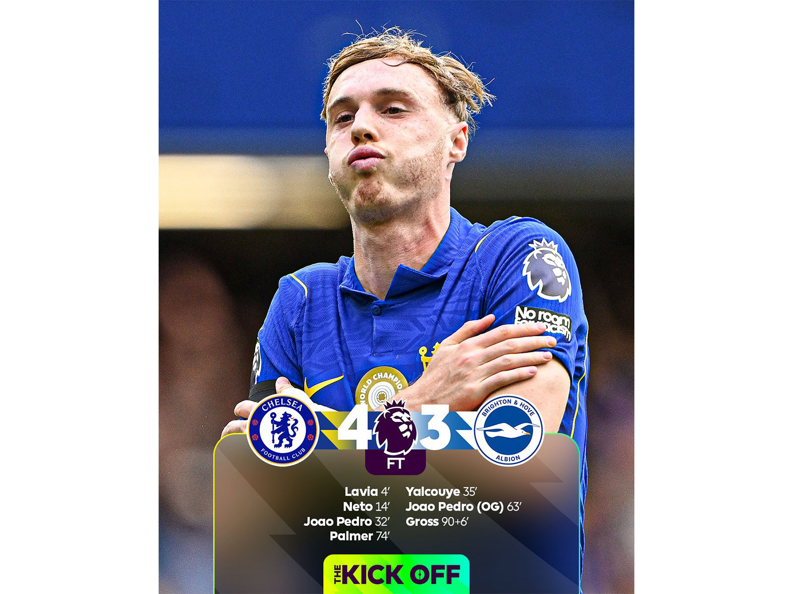 Chelsea continues unbeaten run under Alonso. (Photo: @premierleague X)
