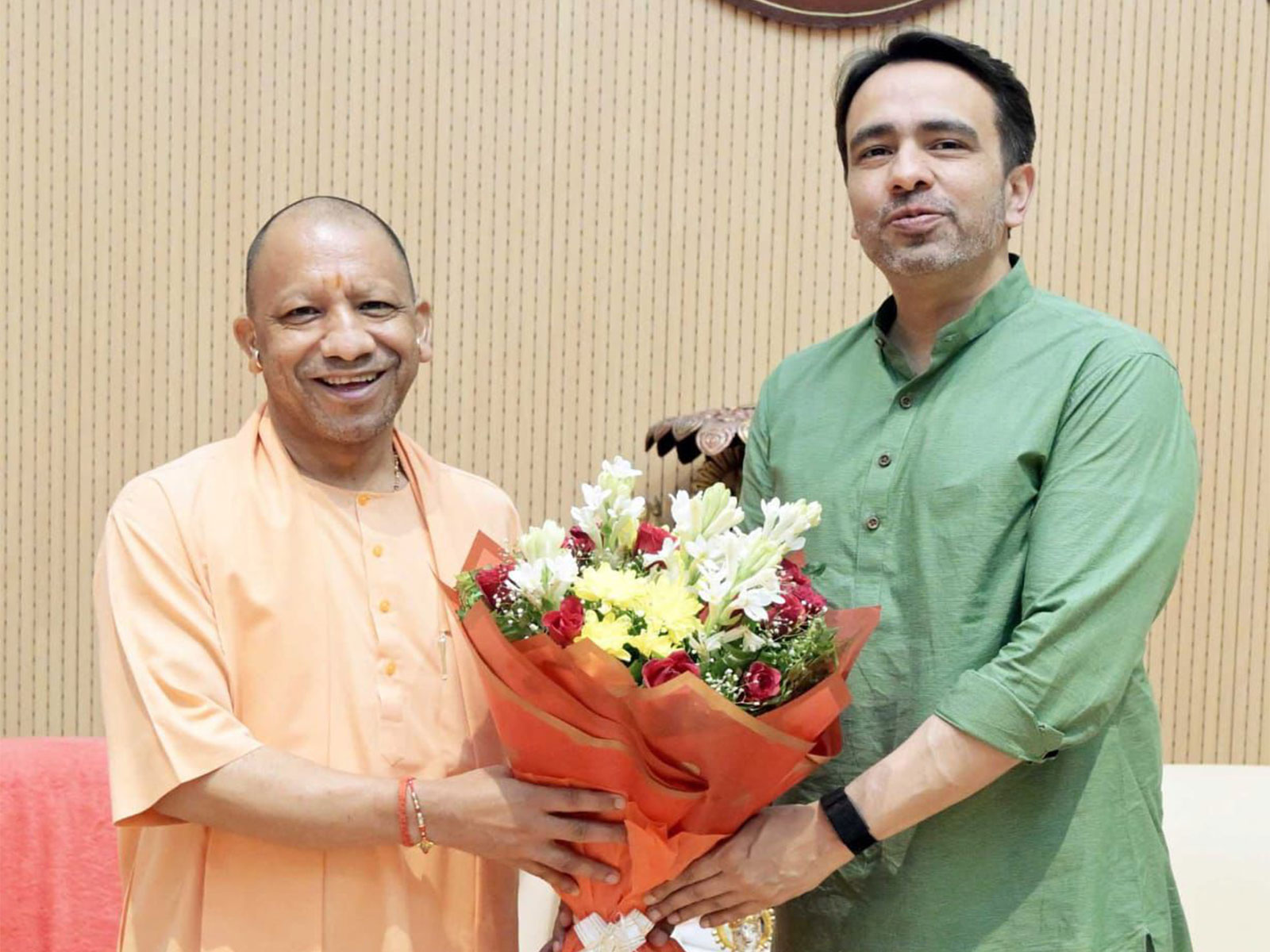 RLD chief Jayant Chaudhary meets CM Yogi Adityanath (Photo/@jayantrld)