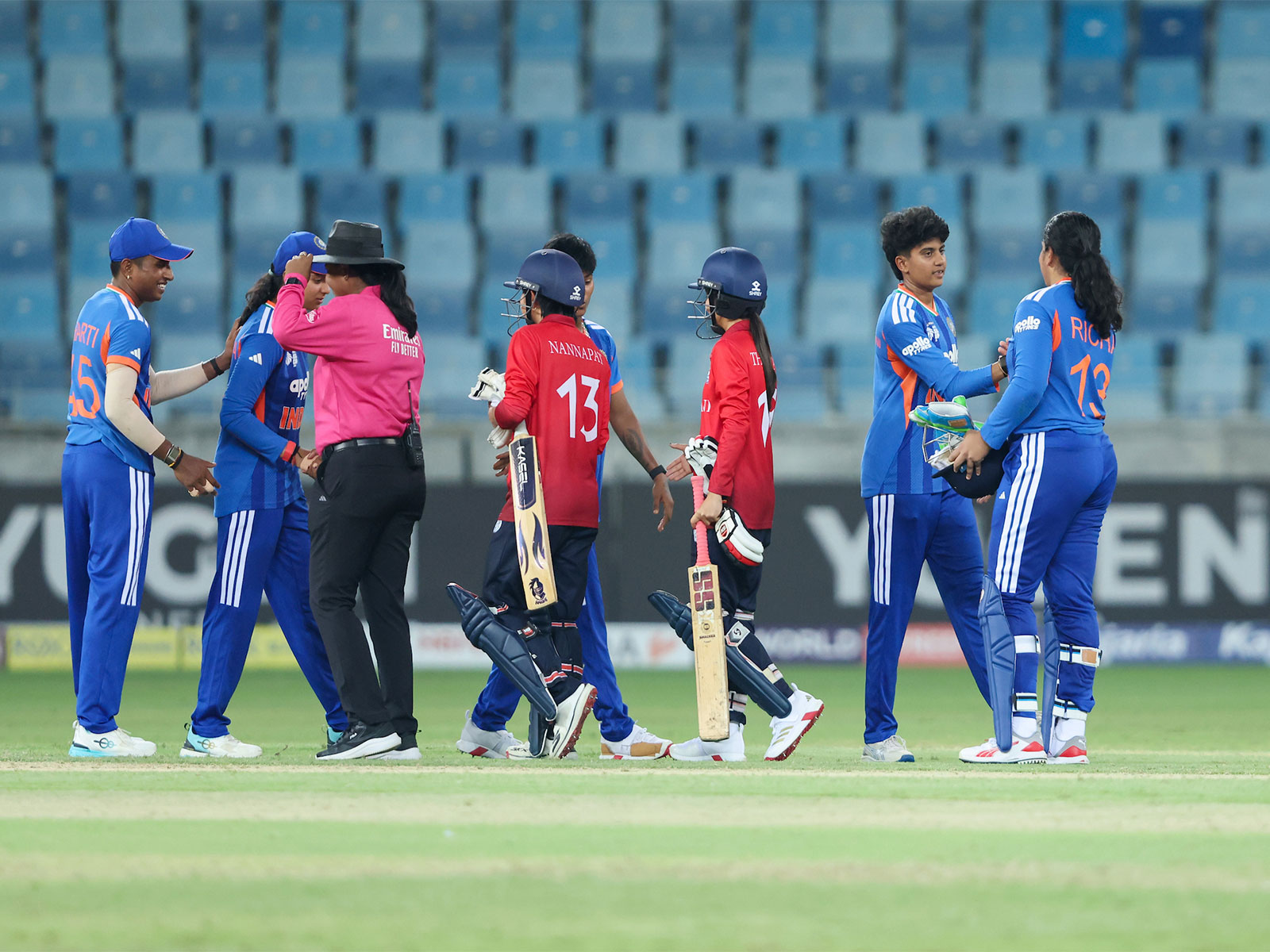India Women and Thailand Women cricketers (Photo: X/ @BCCIWomen)