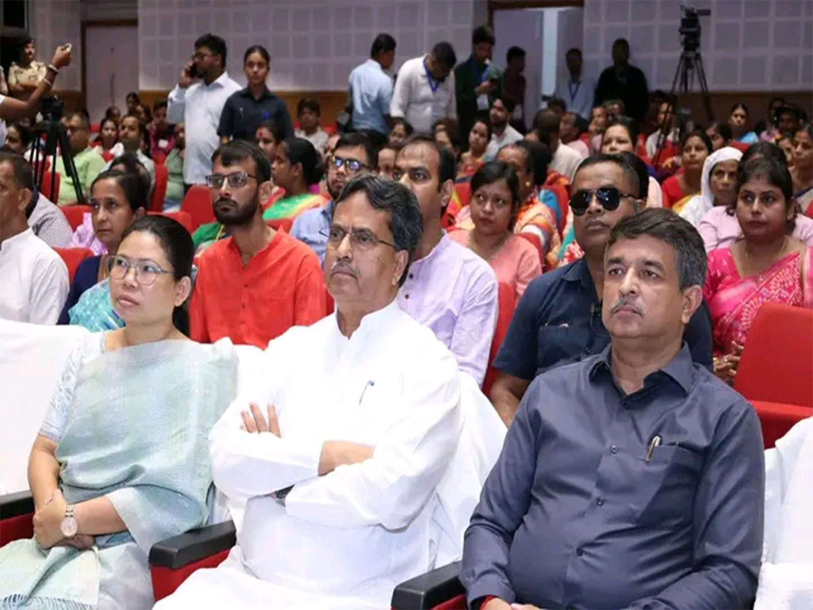 CM Manik Saha attends PM Modi's Mann Ki Baat Programme (Photo/ANI)