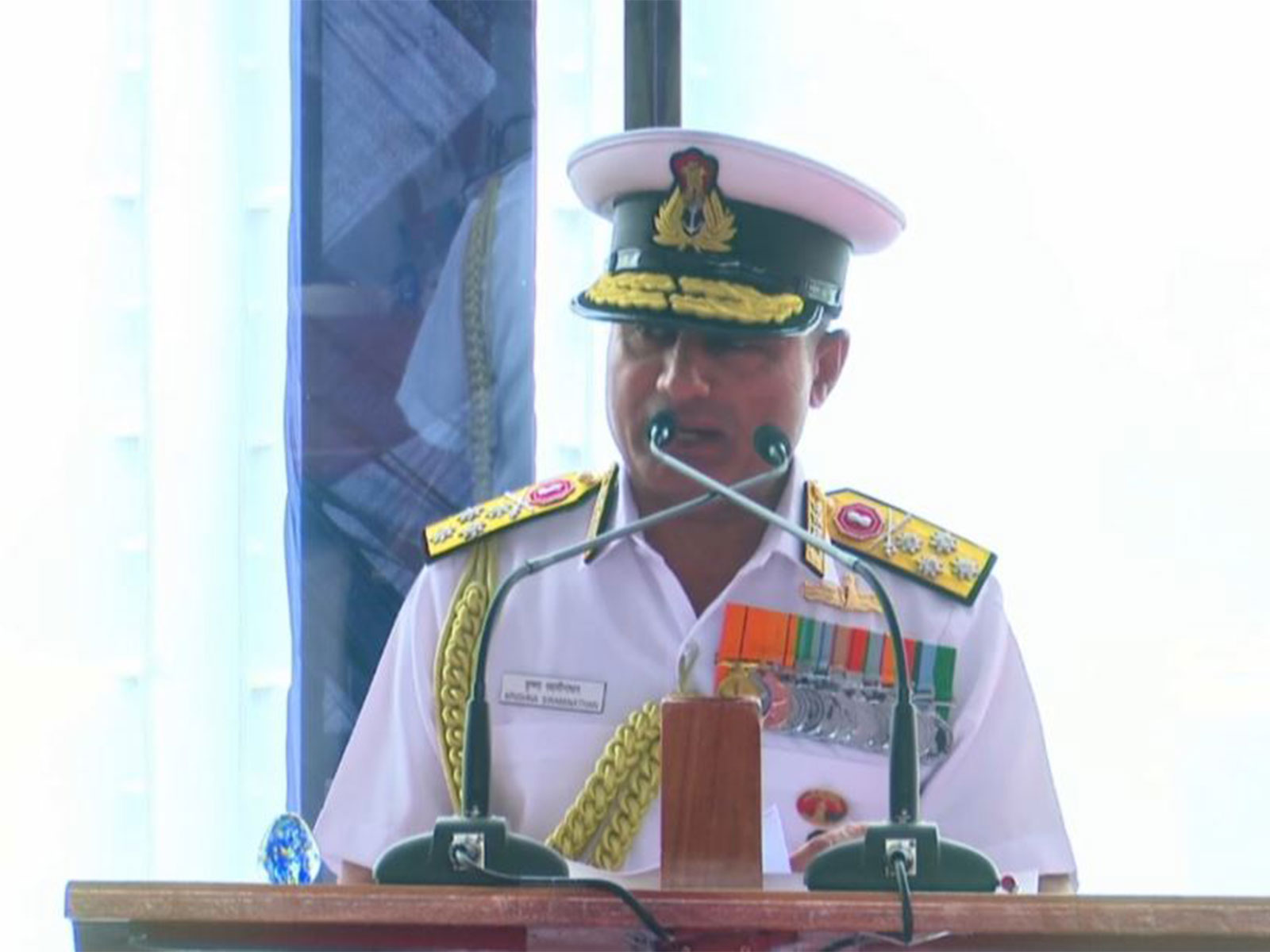 Navy chief admiral Krishna Swaminathan (Photo/ANI)
