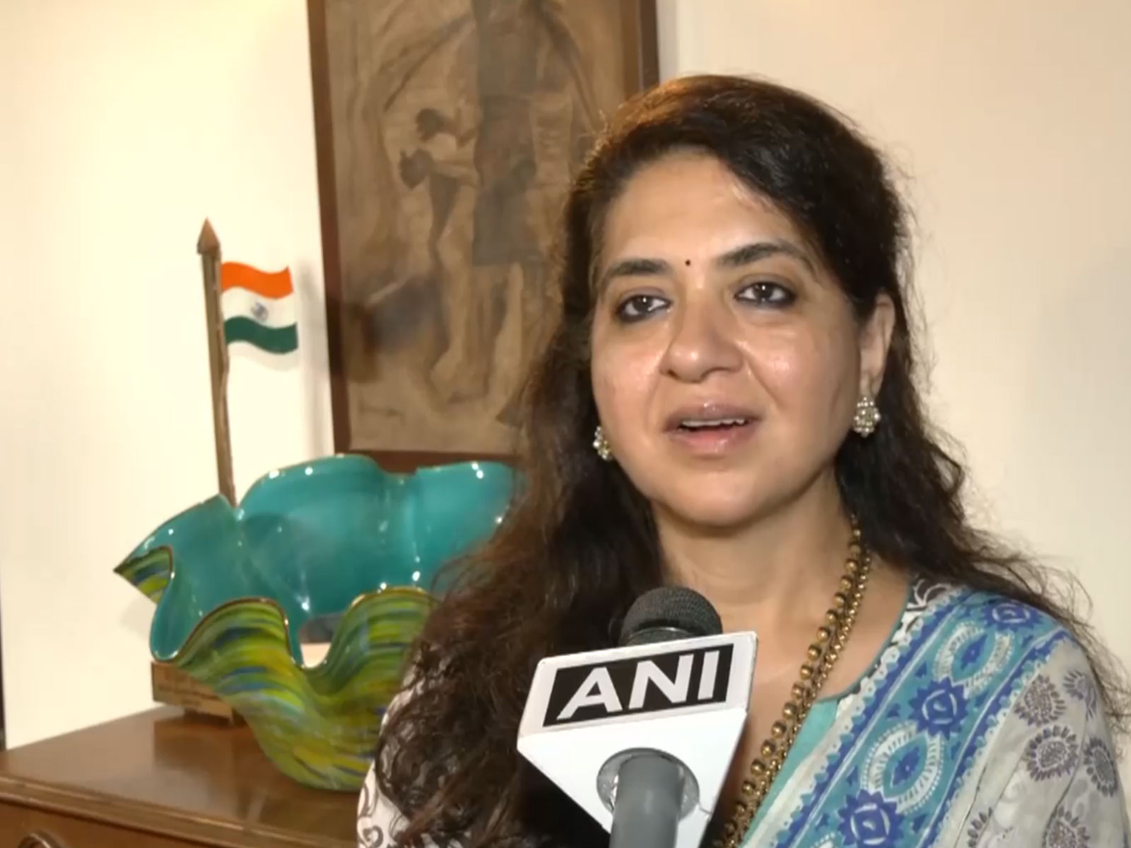 Shiv Sena Spokesperson Shaina NC (Photo/ANI)