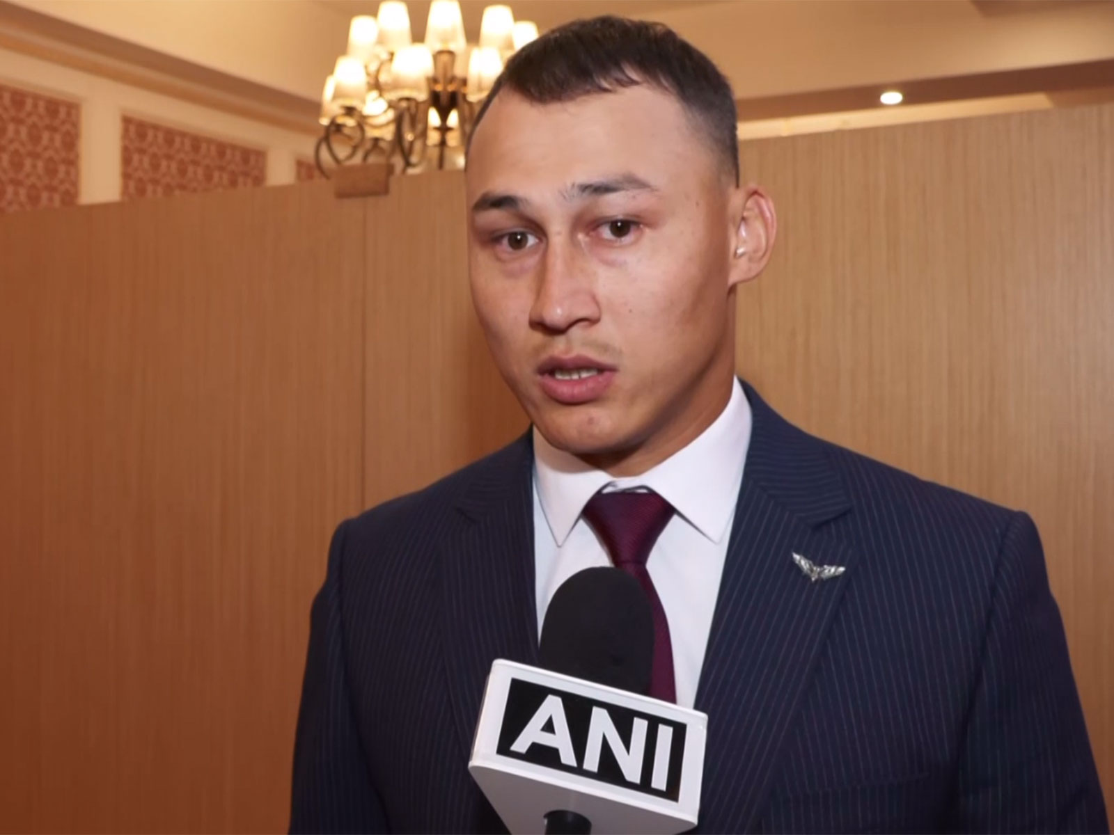 Captain Taalaibek of the Ministry of Defence of Kyrgyzstan (Photo/ANI)