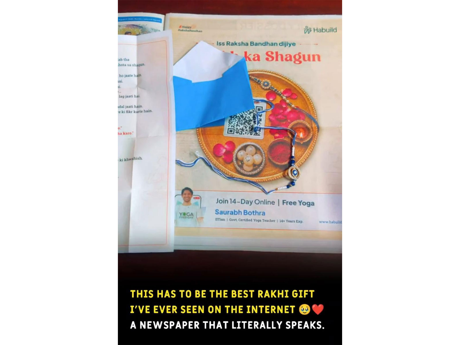 A newspaper that talks back: Habuild's Raksha Bandhan idea is going viral