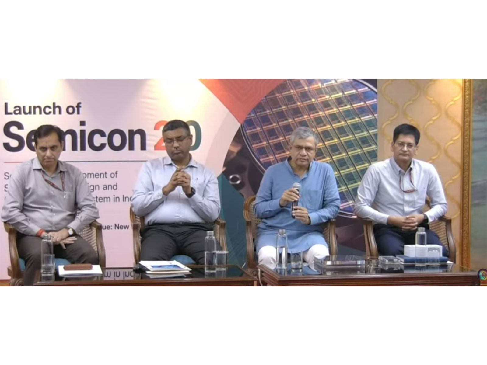 Ashwini Vaishnaw addressing media post Semicon 2.0 launch (Photo/ANI)