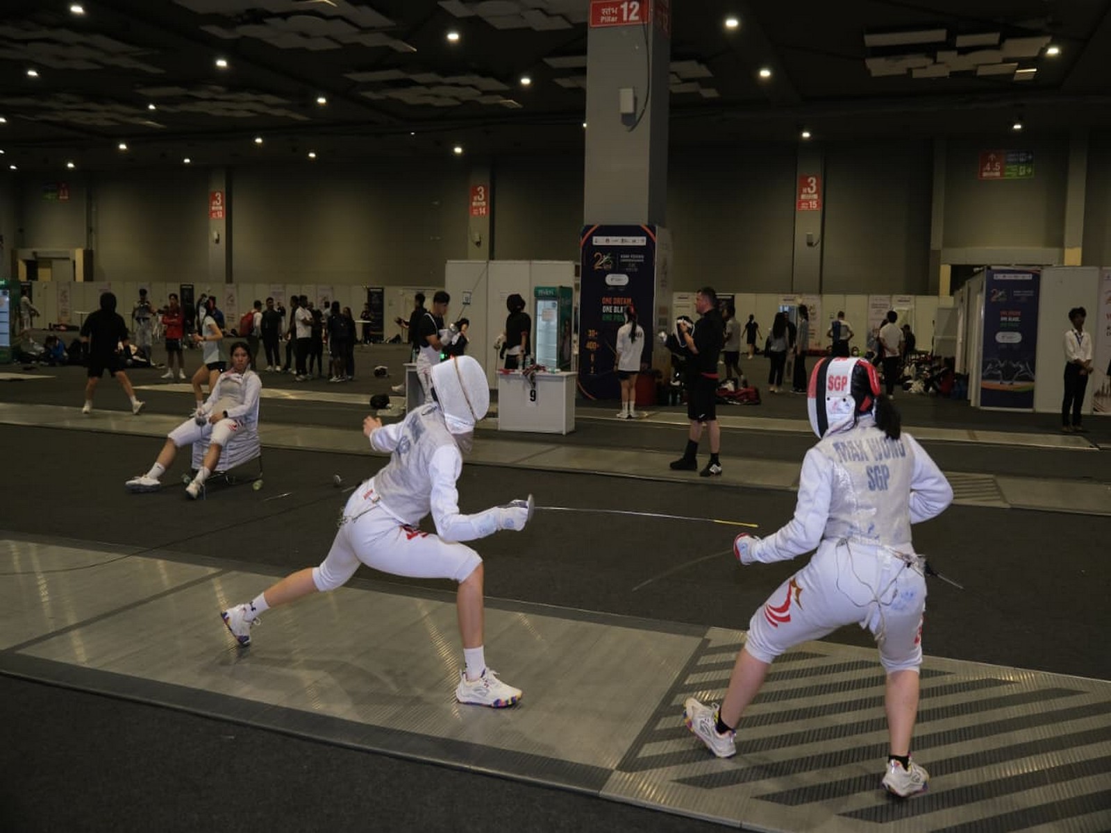 Indian fencers in action (Image: SAI Media)