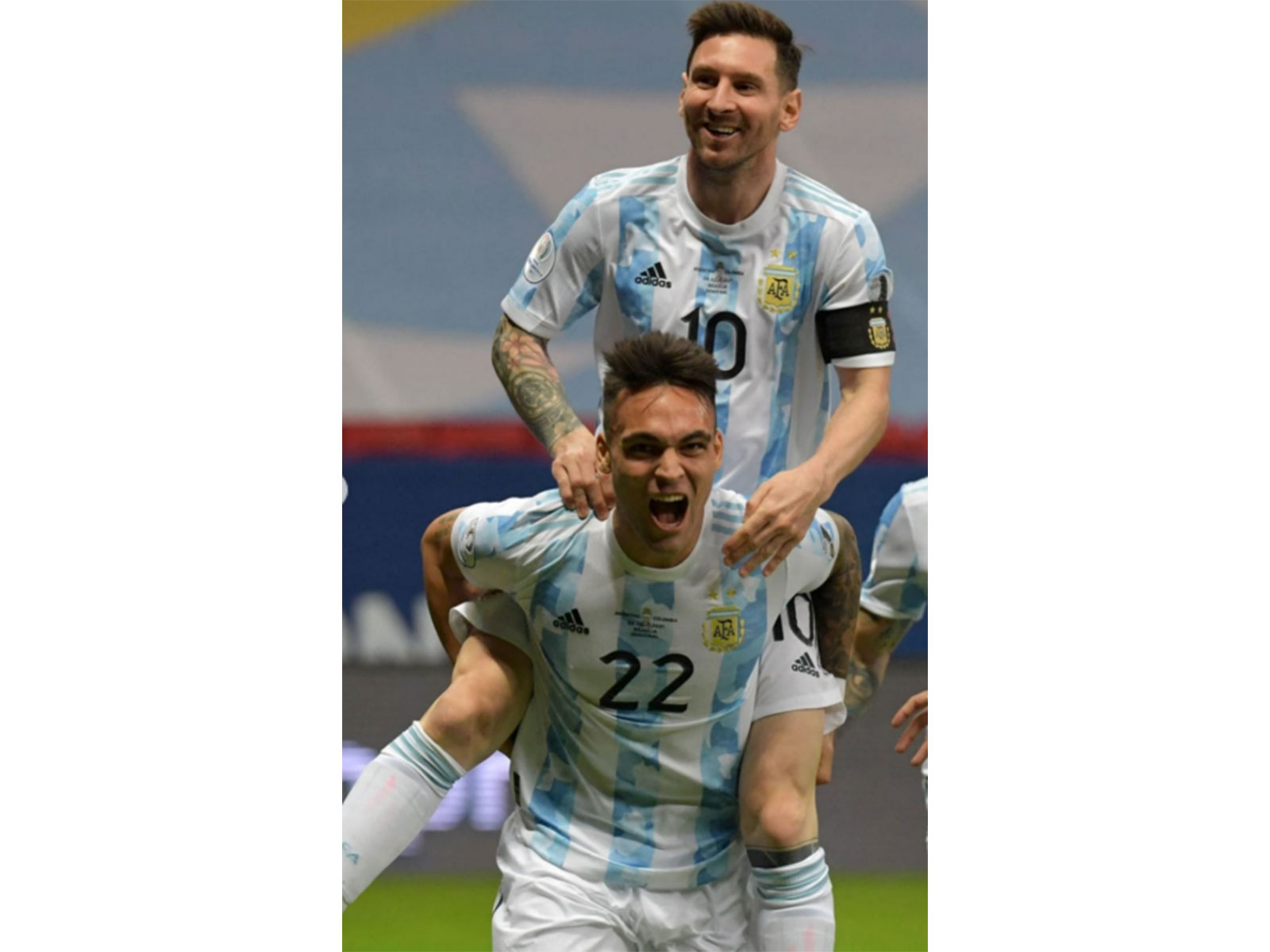 Lautaro Martinez and Lionel Messi (Photo: Instagram/@lautaromartinez)