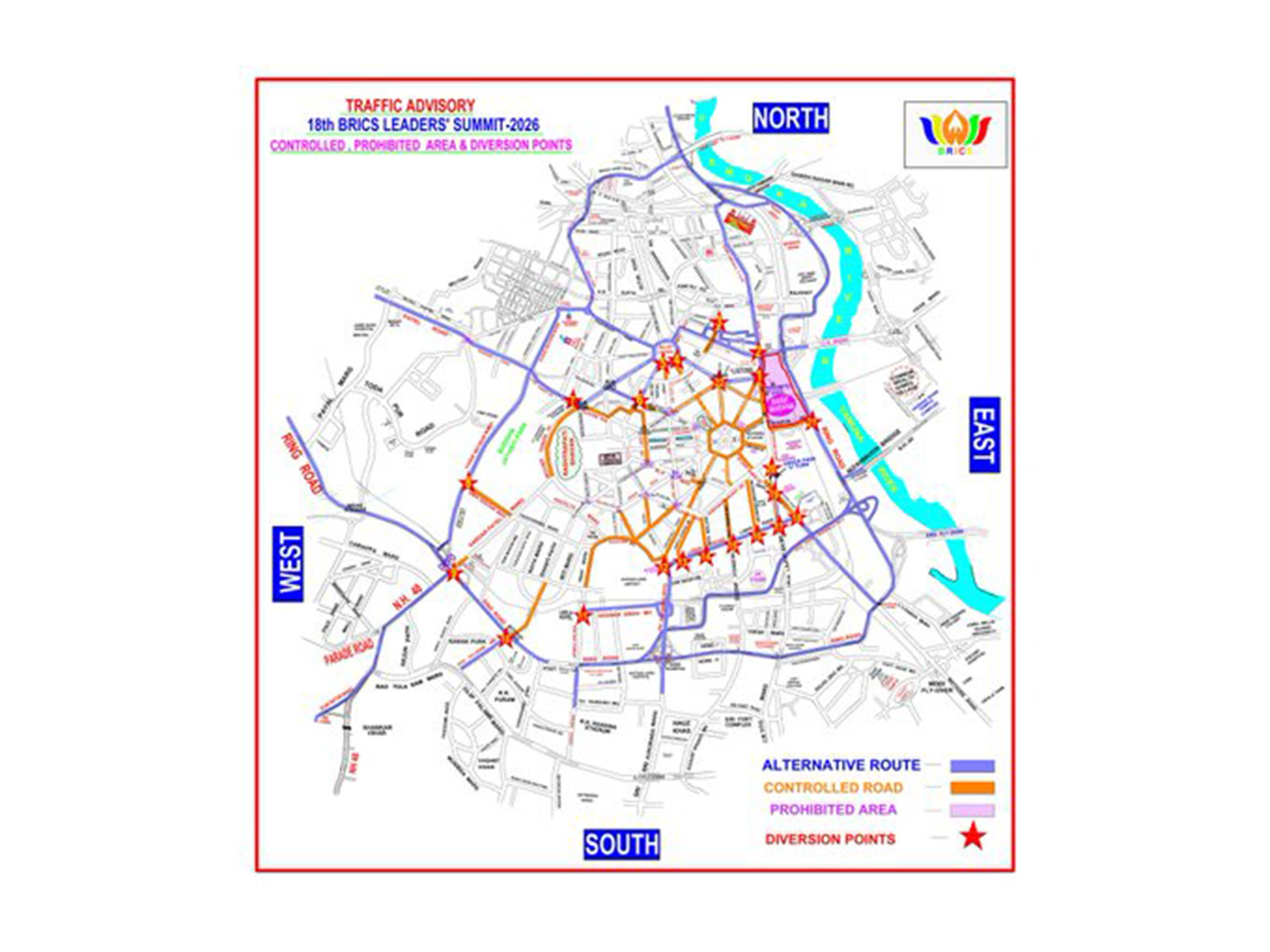 Delhi Police issues traffic advisory (Photo/X/@dtptraffic)