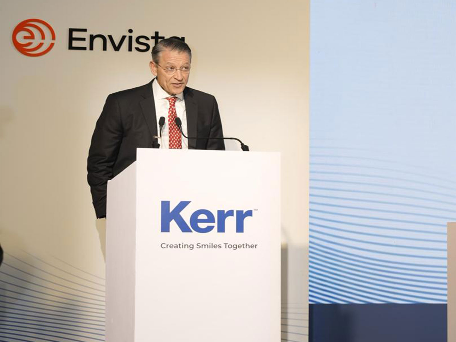 Paul Keel, CEO, Envista at the launch of Kerr Consumables in India