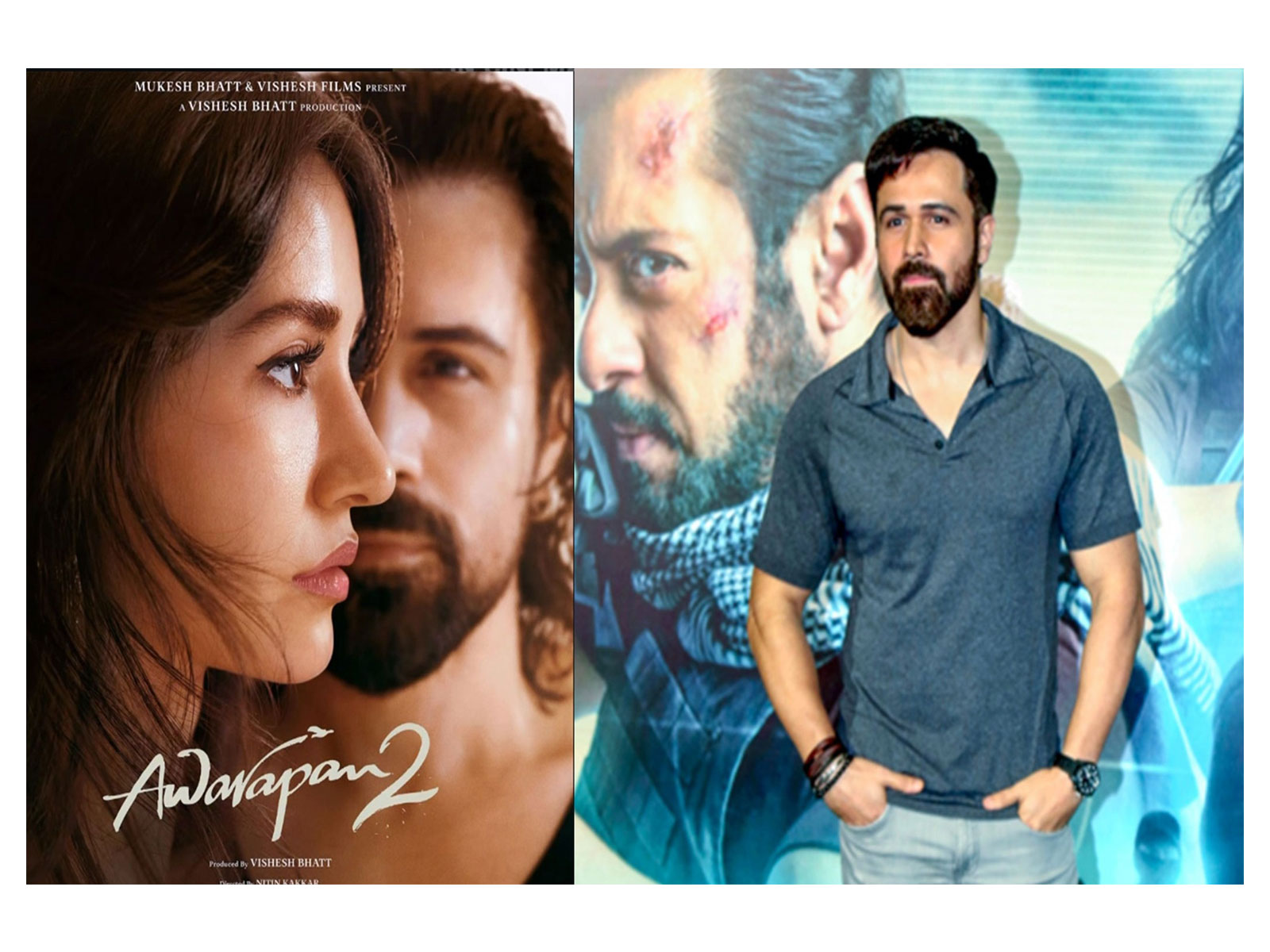 Awarapan 2 poster (Photo/Instagram@therealemraan) and Emraan Hashmi (File Photo/ANI)