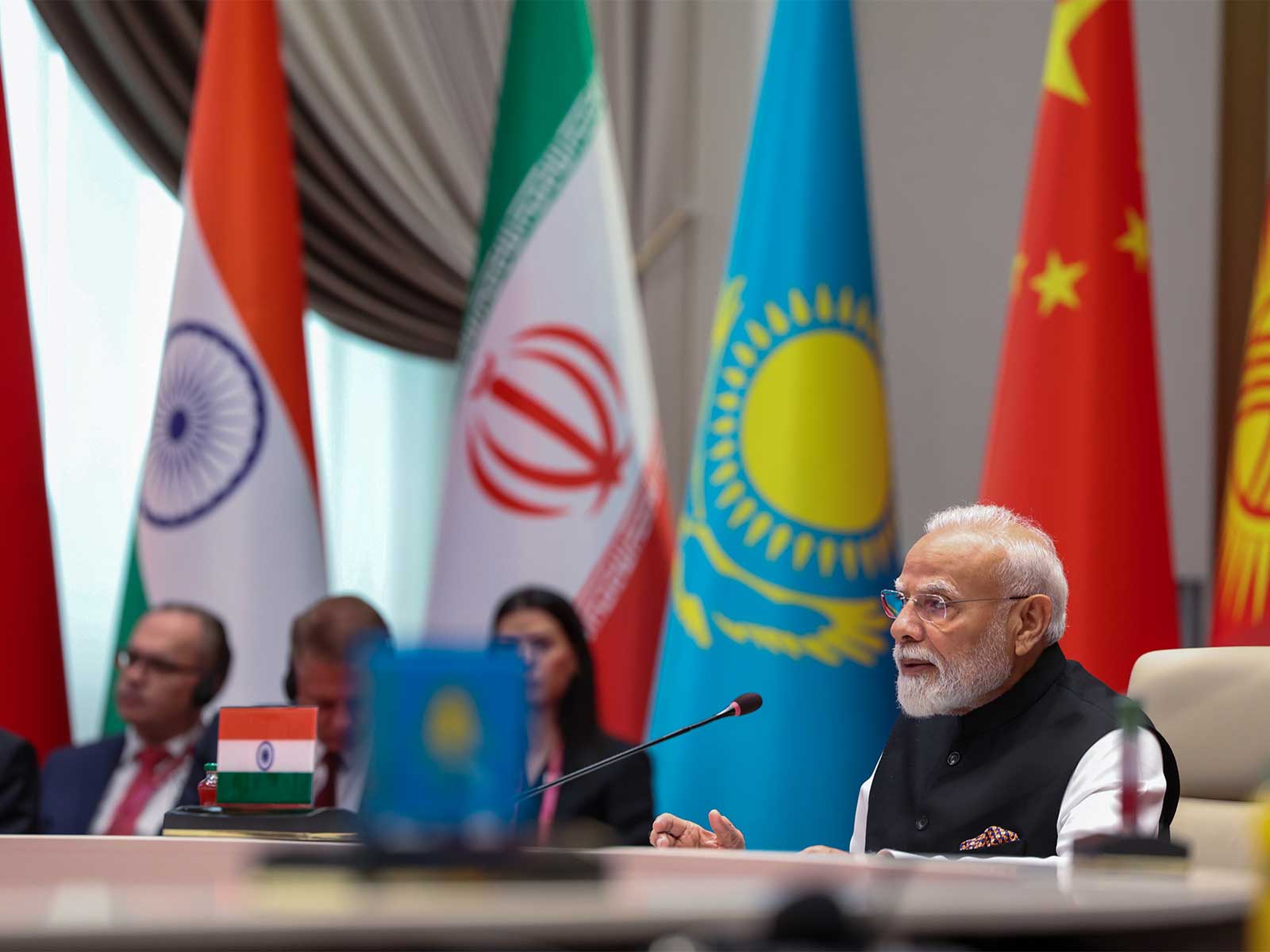 Prime Minister Narendra Modi addresses the Shanghai Cooperation Organisation (SCO) summit in Bishkek (Photo/ANI)
