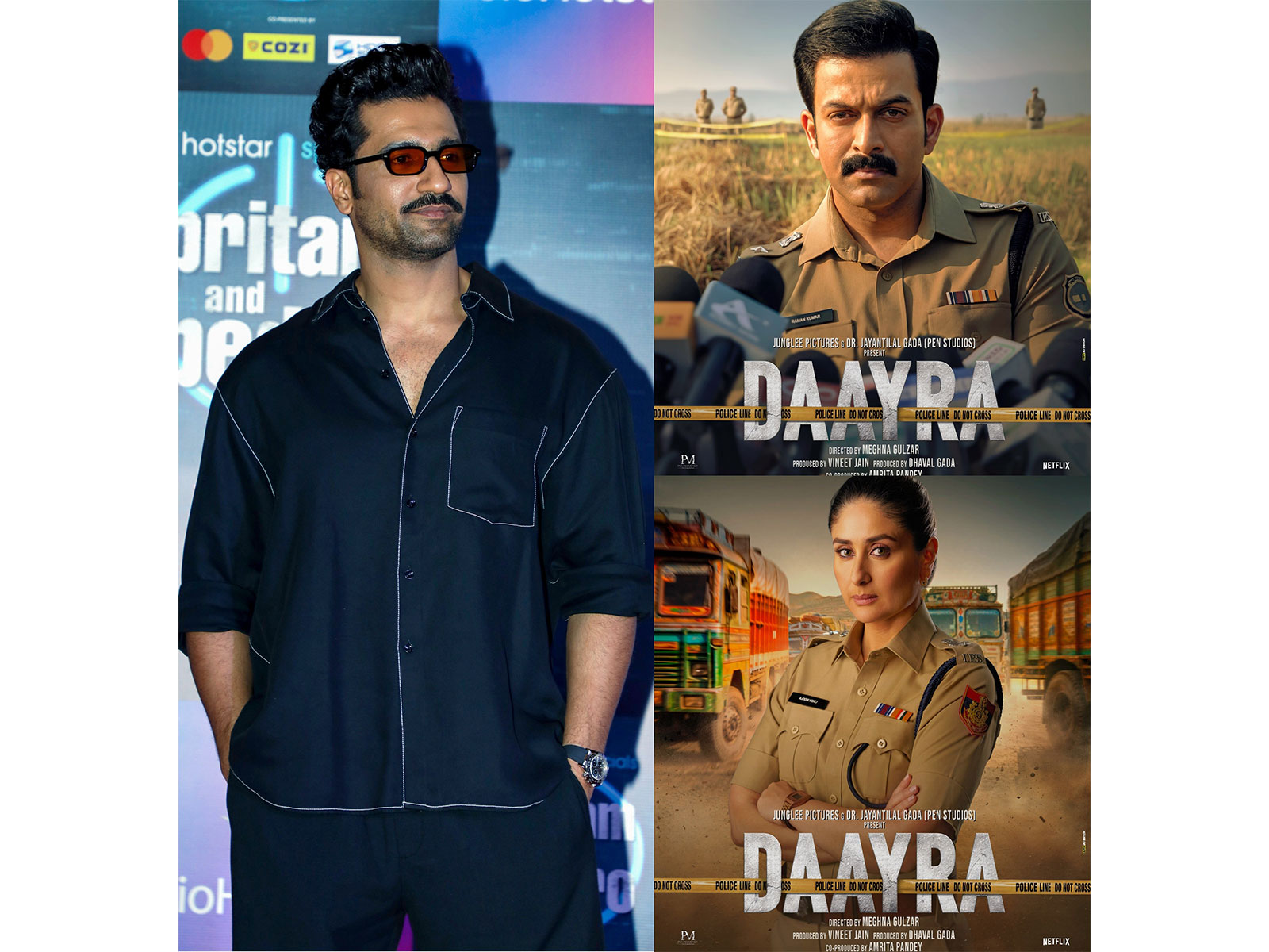 Vicky Kaushal (Photo/ANI) and Prithviraj Sukumaran and Kareena Kapoor Khan (Photo/Instagram@Realprithvi)