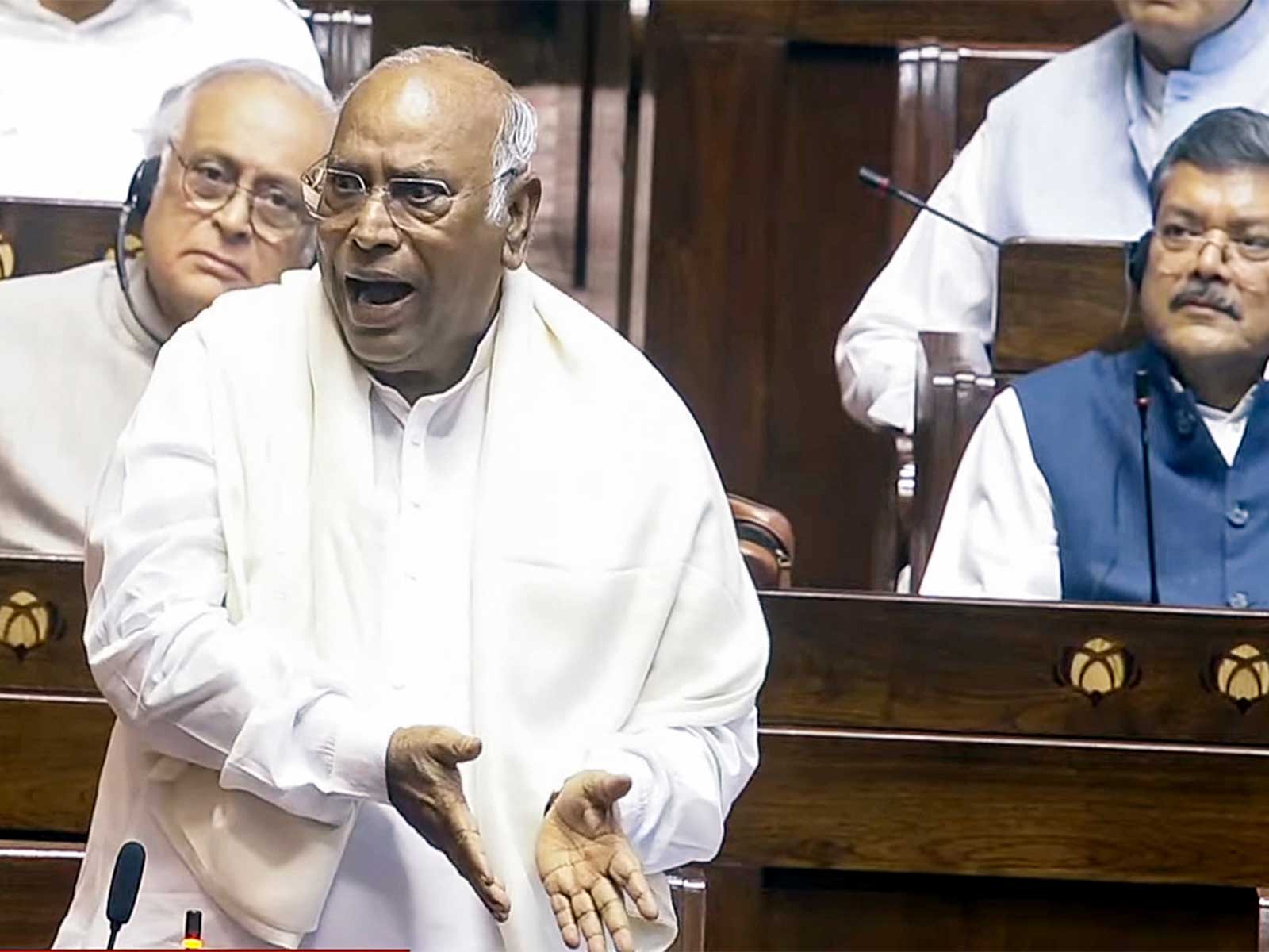 Congress President and Rajya Sabha Leader of the Opposition Mallikarjun Kharge (File Photo/ANI)