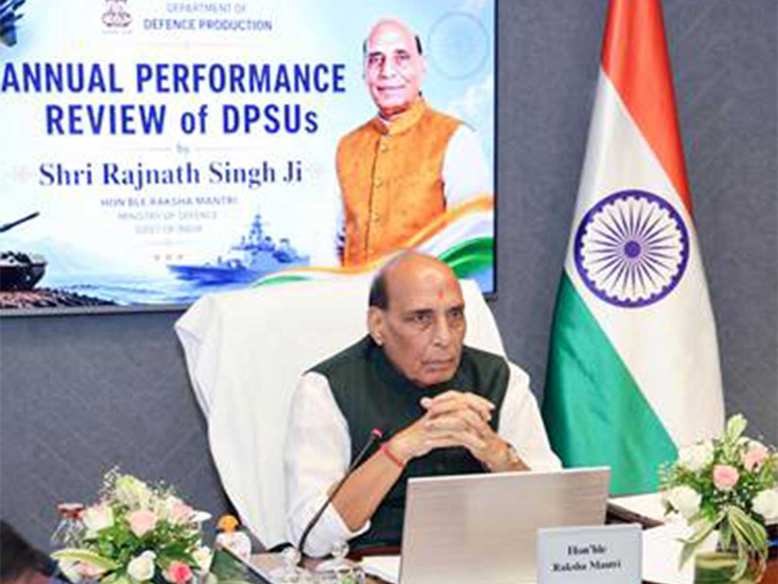  Defence Minister Rajnath Singh conducts annual performance review of 16 DPSUs (Photo/PIB)