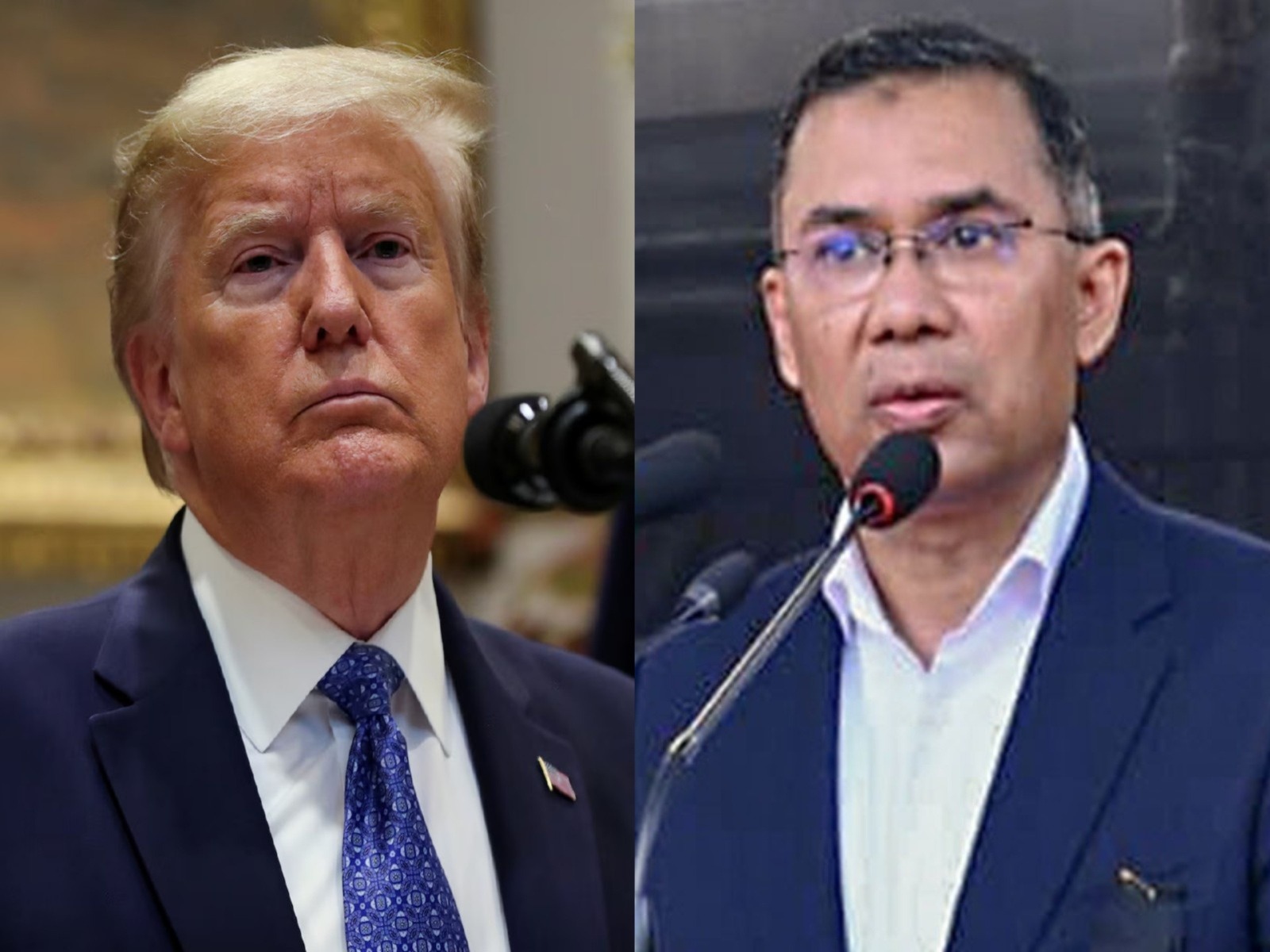 US President Donald Trump (Photo/Reuters) and Bangladesh PM Tarique Rahman (Photo/ANI)