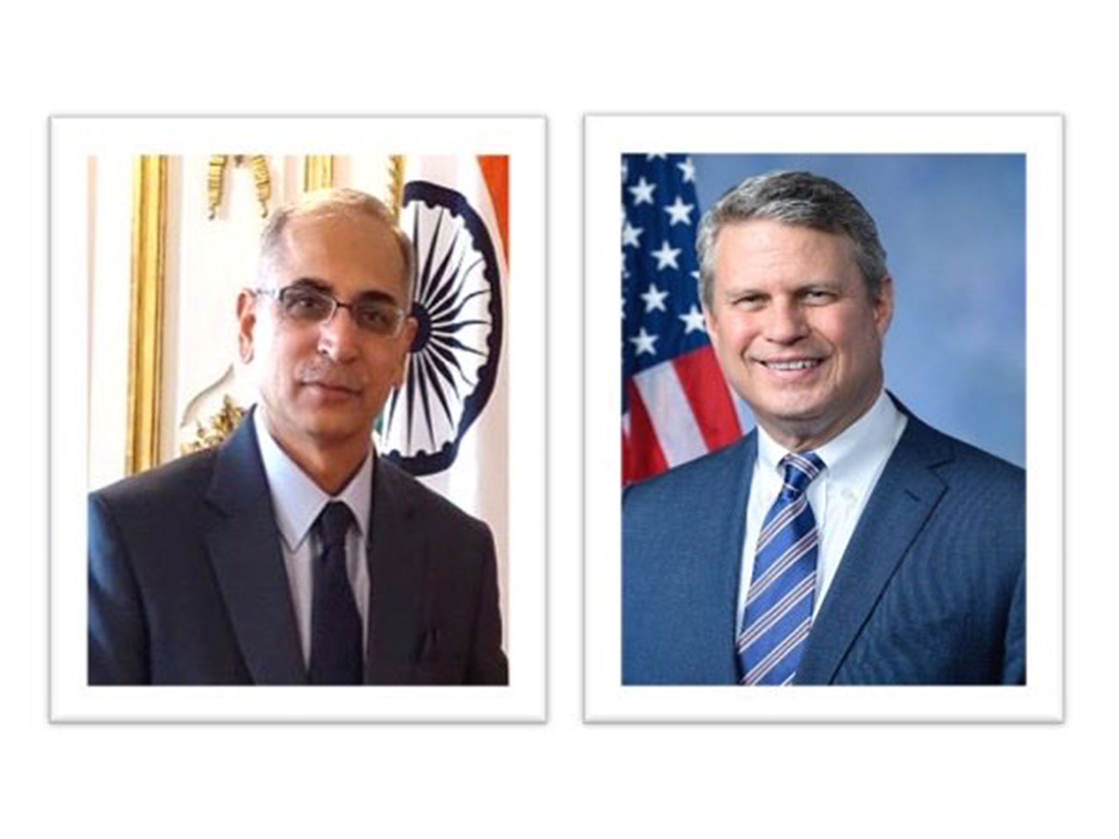 Ambassador Vinay Mohan Kwatra and US Congressman Bill Huizenga (Photo/X@AmbVMKwatra)