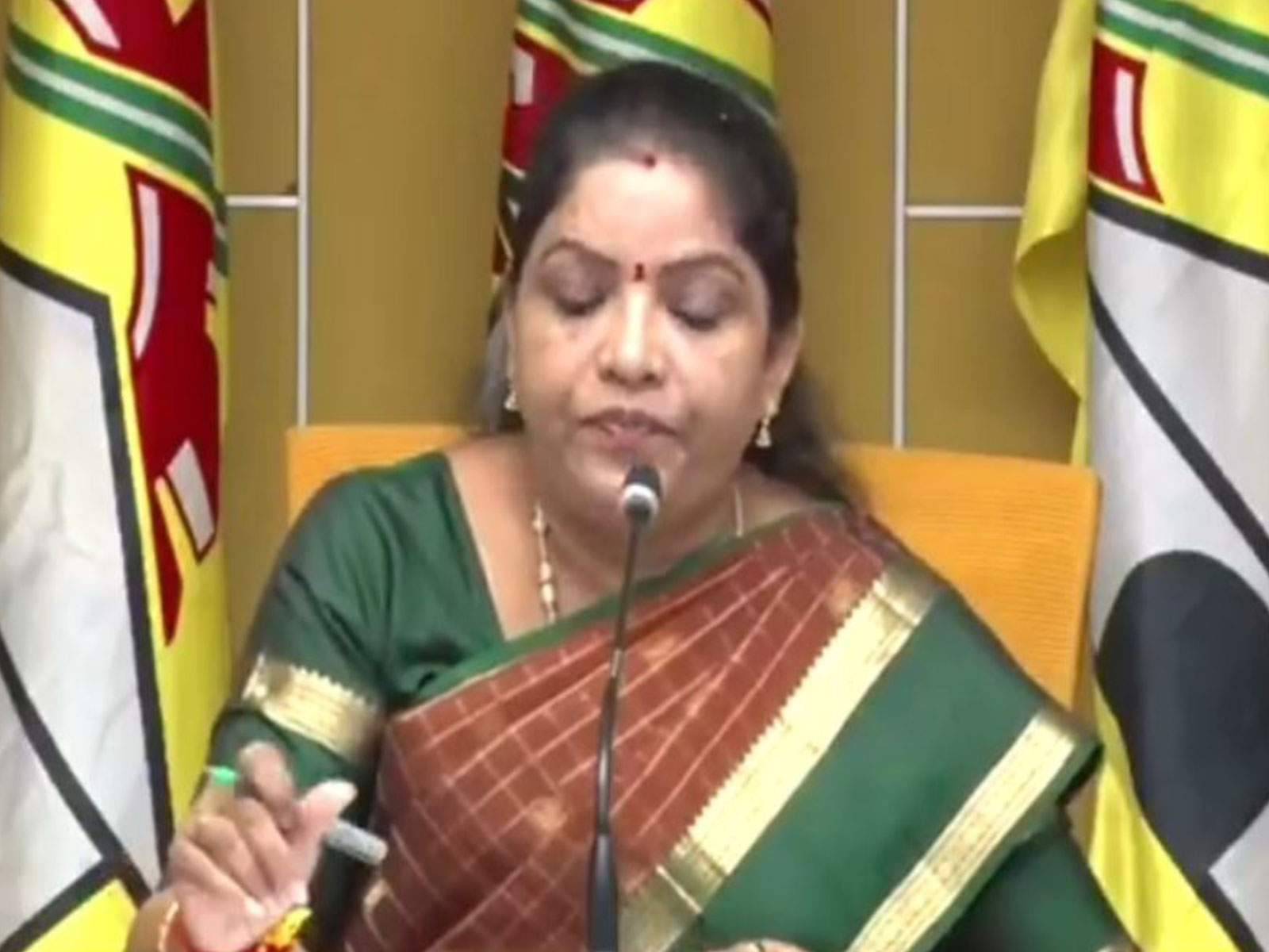 Andhra Pradesh Minister Gummadi Sandhya Rani (Photo/ TDP Central Office)