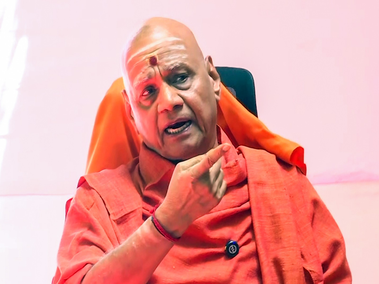 New Ram Janmabhoomi Teerth Kshetra Trust General Secretary Govind Dev Giri (File Photo/ANI)