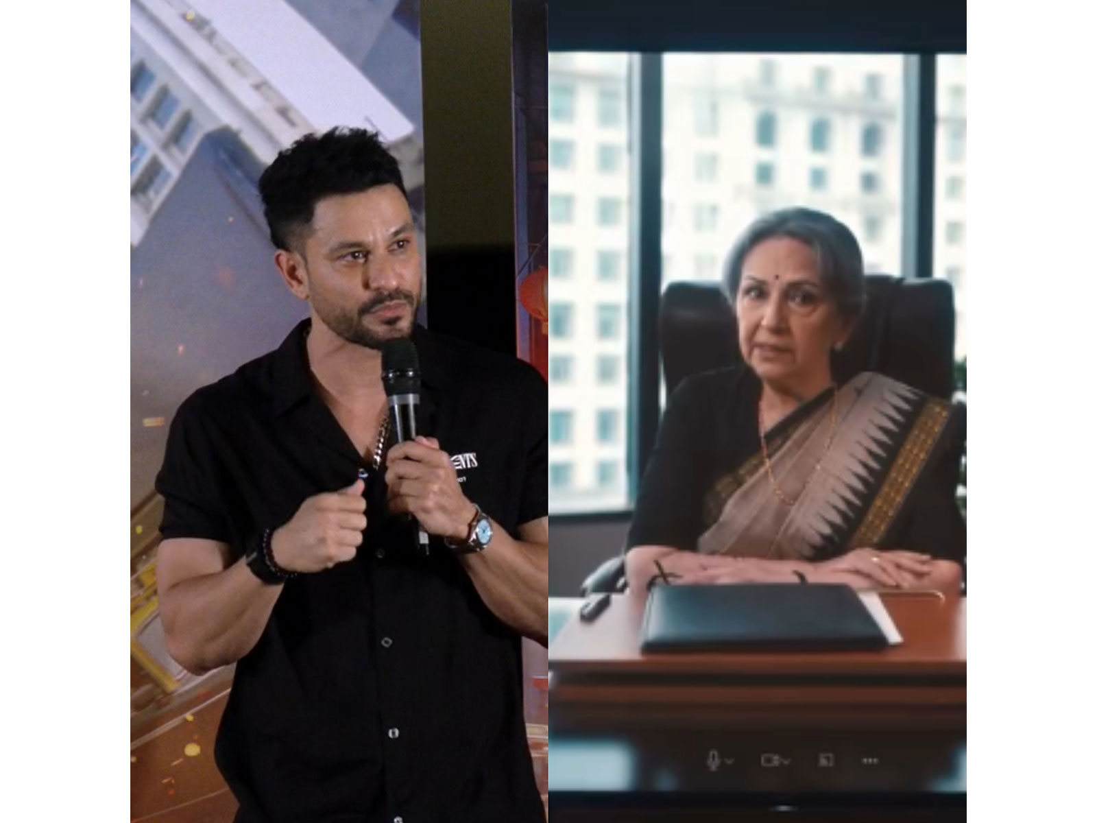Kunal Kemmu, Sharmila Tagore (Photos/ANI/ Instagram/ @kunalkemmu)