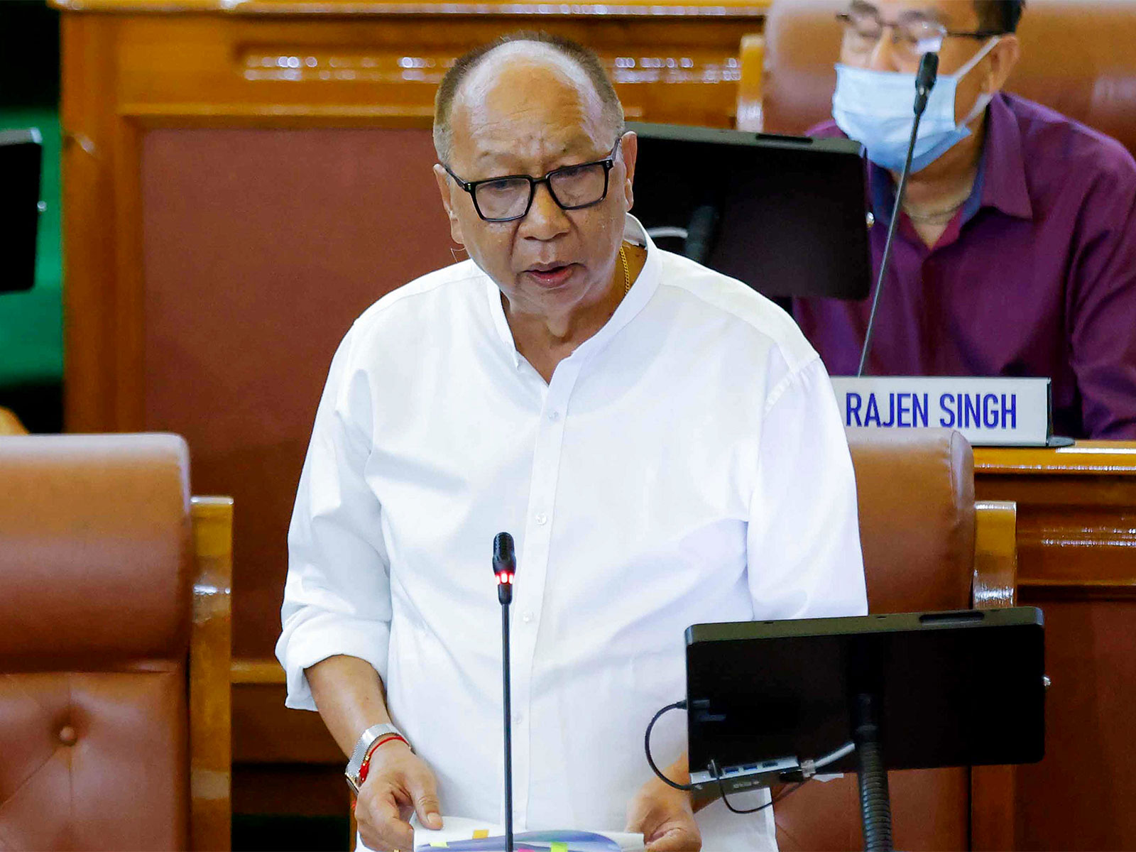 Manipur CM Yumnam Khemchand Singh (Photo/ANI)