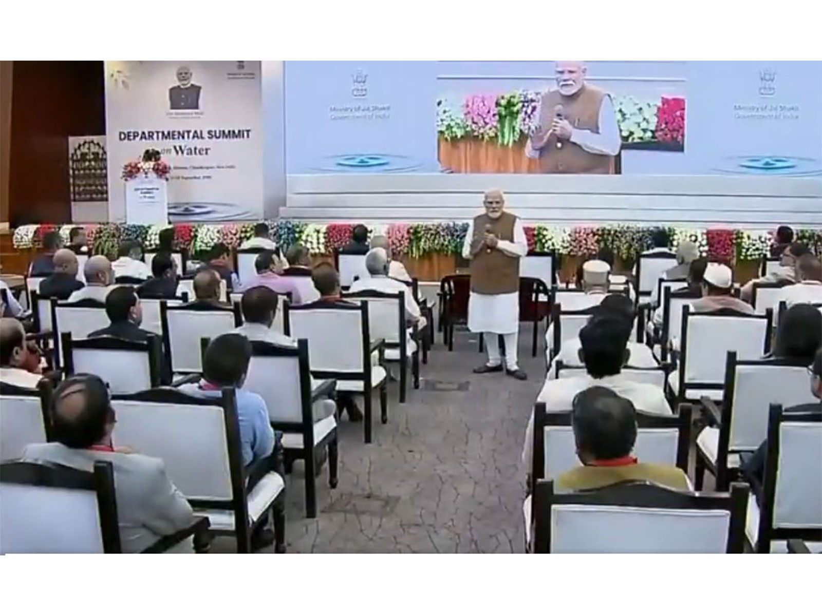 PM Modi addressed valedictory session of Departmental Summit on Water (Photo/ANI)