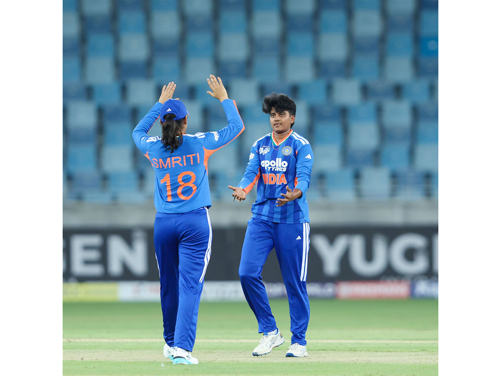 Sree Charani (right) (Photo: X/@BCCIWomen)