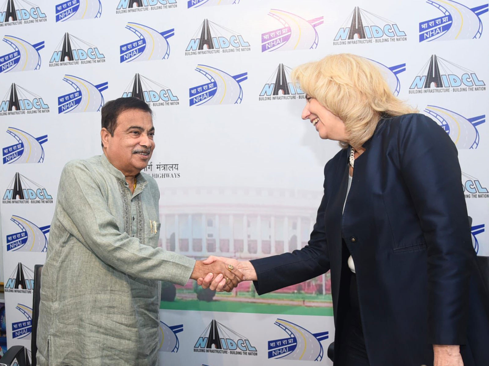 Union Minister for Road Transport and Highways Nitin Gadkari met Netherlands Ambassador to India Marisa Gerards (Photo/Roads Ministry)