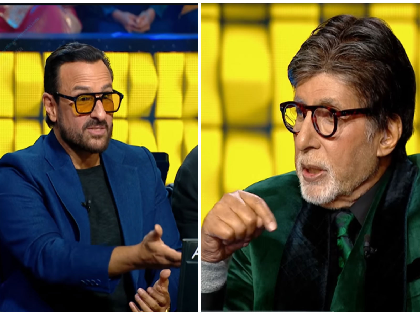 Saif Ali Khan, Amitabh Bachchan (Photos/instagram/@sonytvofficial)