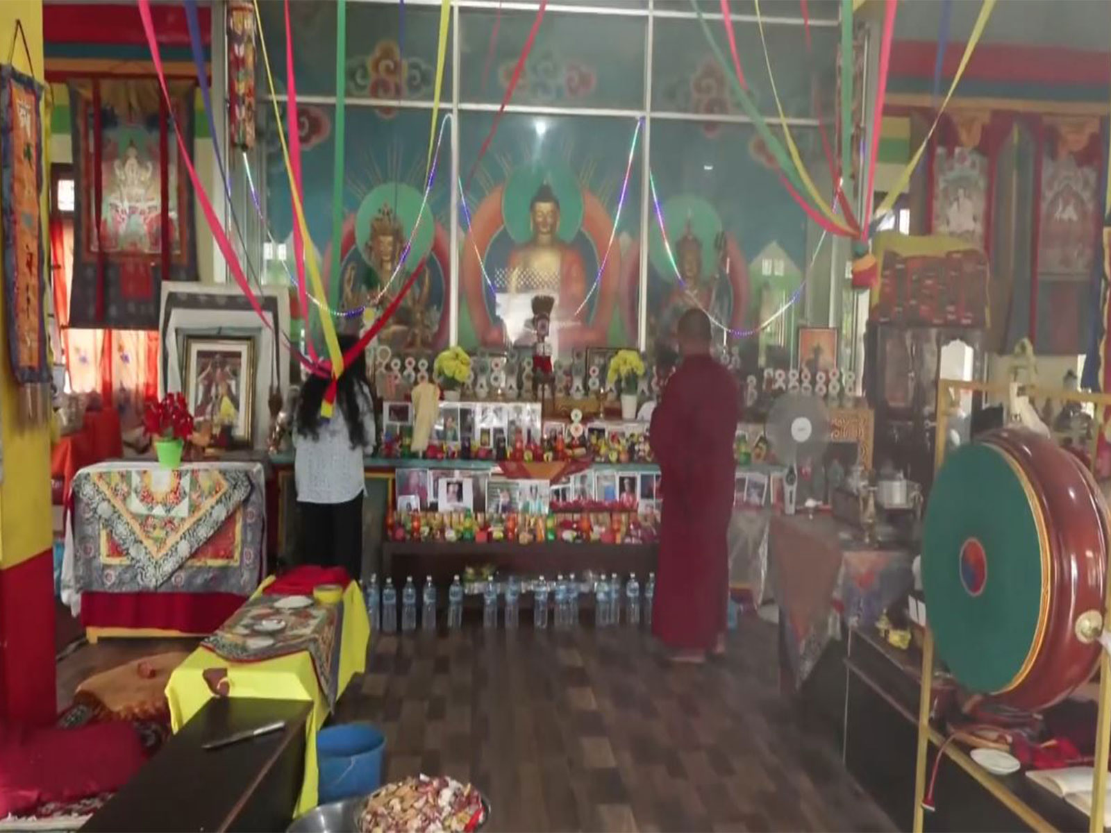 Visuals from monastery in Trishuli (Photo/ANI)