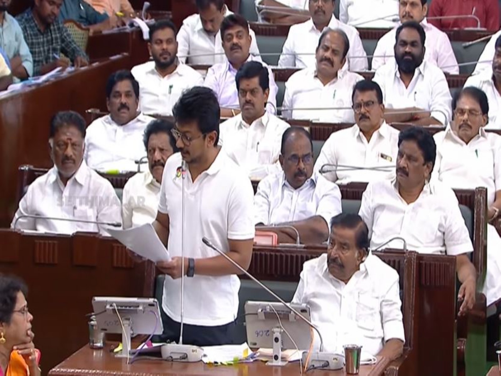 LoP in Tamil Nadu Assembly, Udhayanidhi Stalin (Photo/YouTube/Tamil NaduAssembly)
